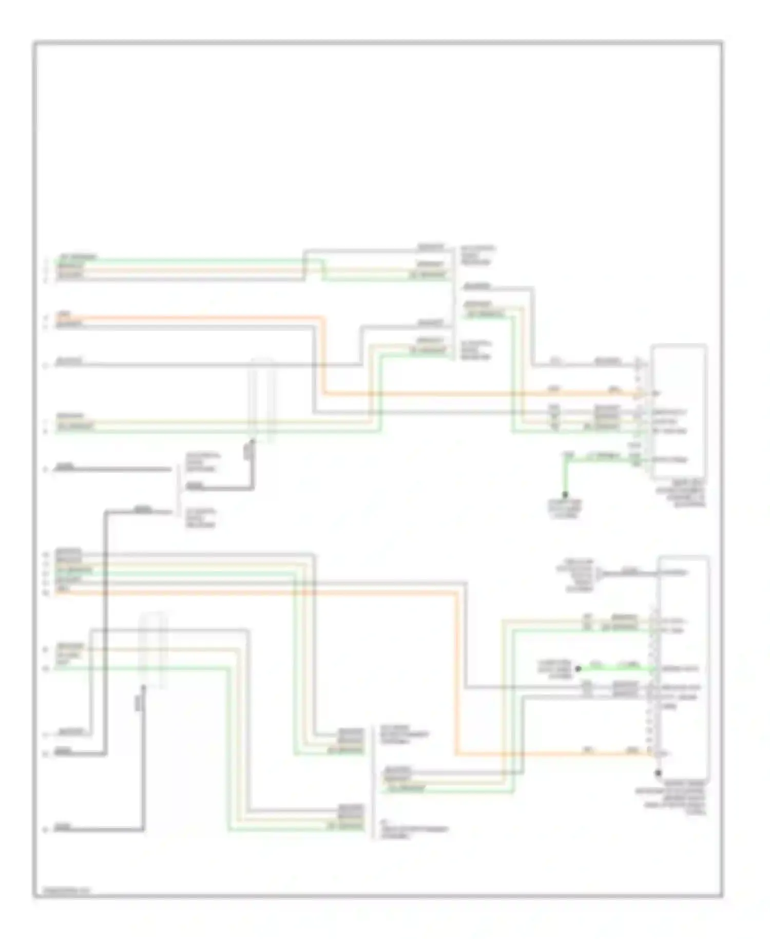Sierra 1500 GMC  (2000-2012): Mid-line radio circuit, with rear seat audio (4 of 4)