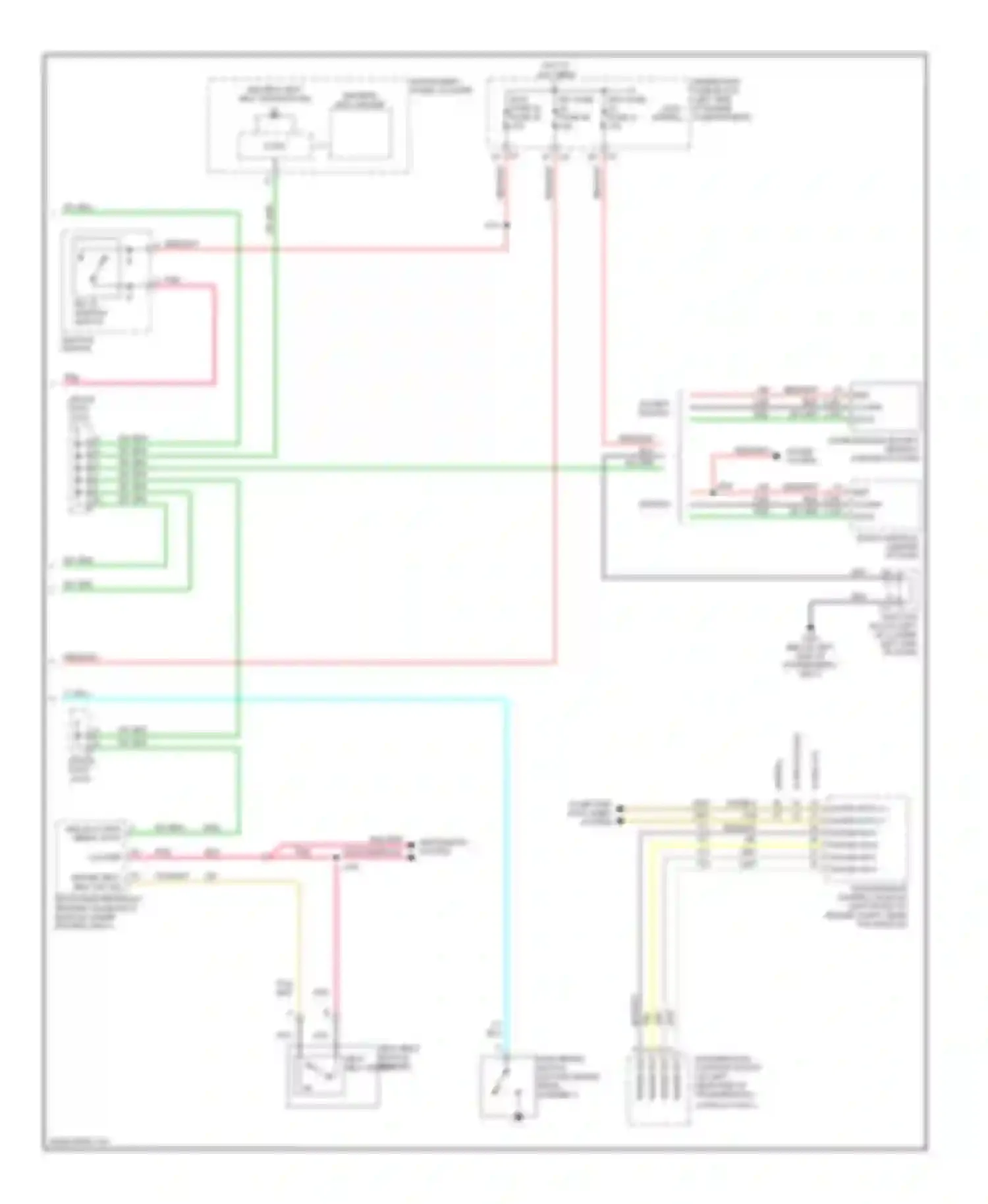 Sierra 1500 GMC  (2000-2012): Chime circuit, with an3/dl3 option (2 of 2)