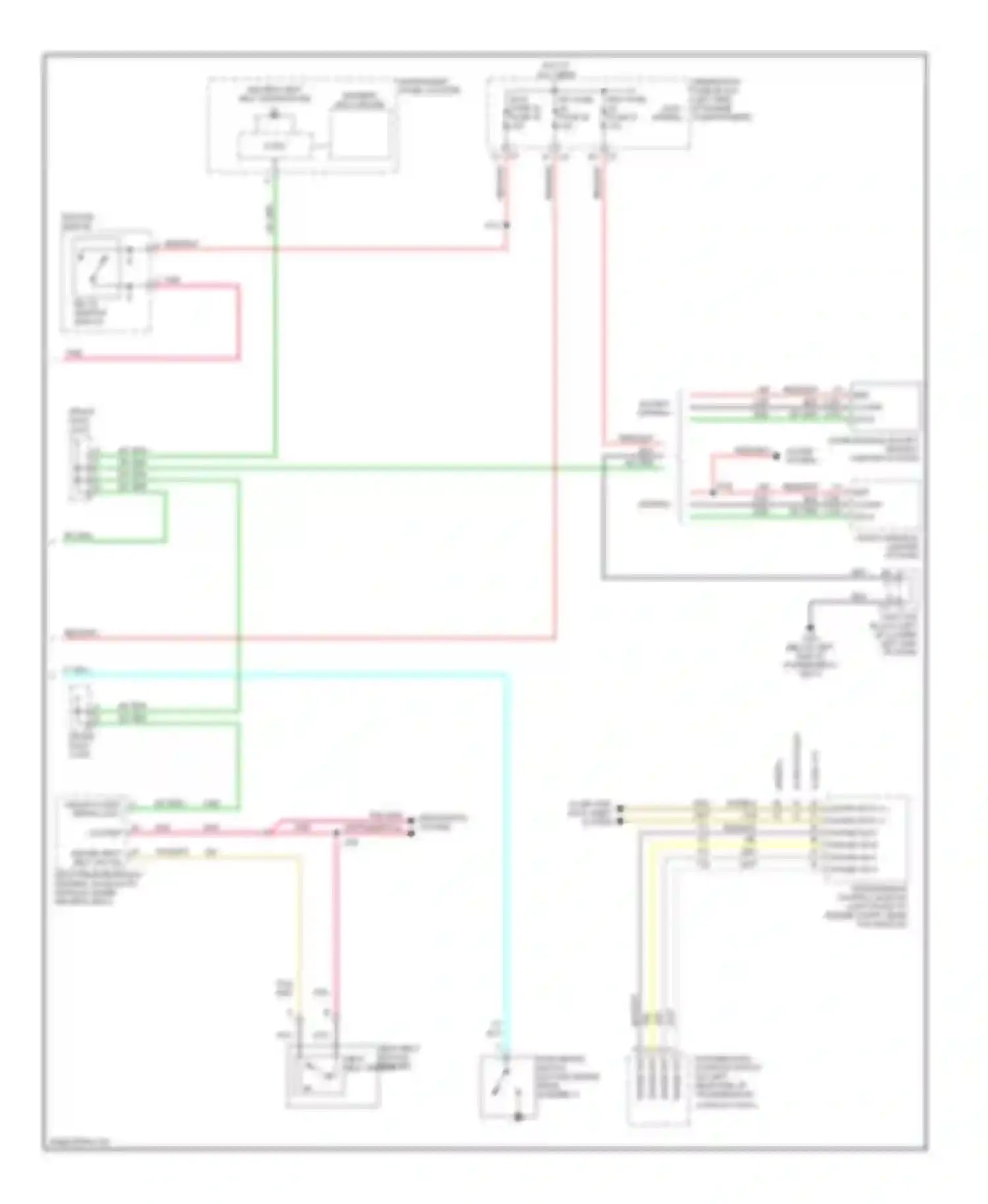 Sierra 1500 GMC  (2000-2012): Chime circuit, without an3/dl3 option (2 of 2)