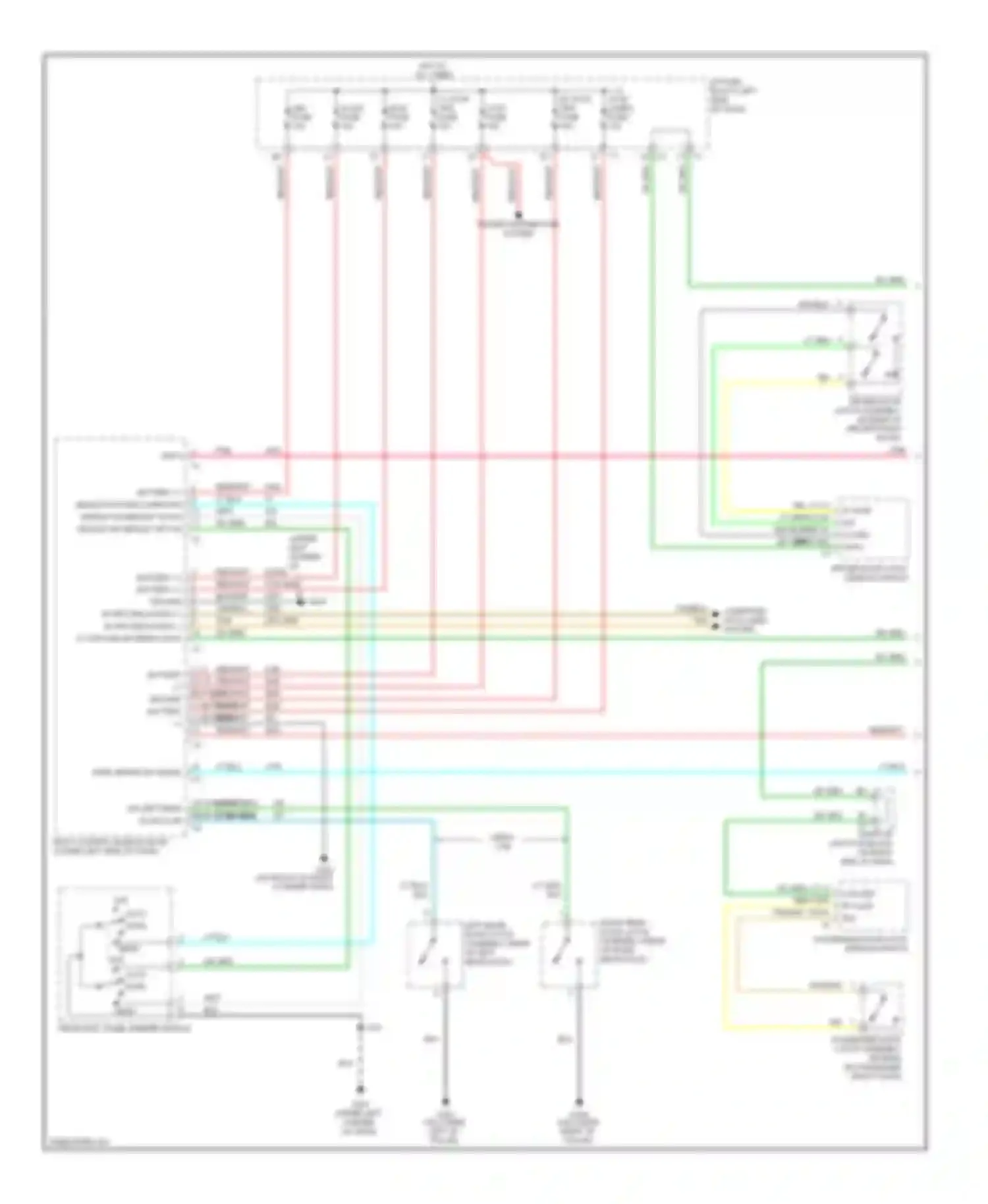 Sierra 1500 GMC  (2000-2012): Warning systems circuit, with an3/dl3 (1 of 2)