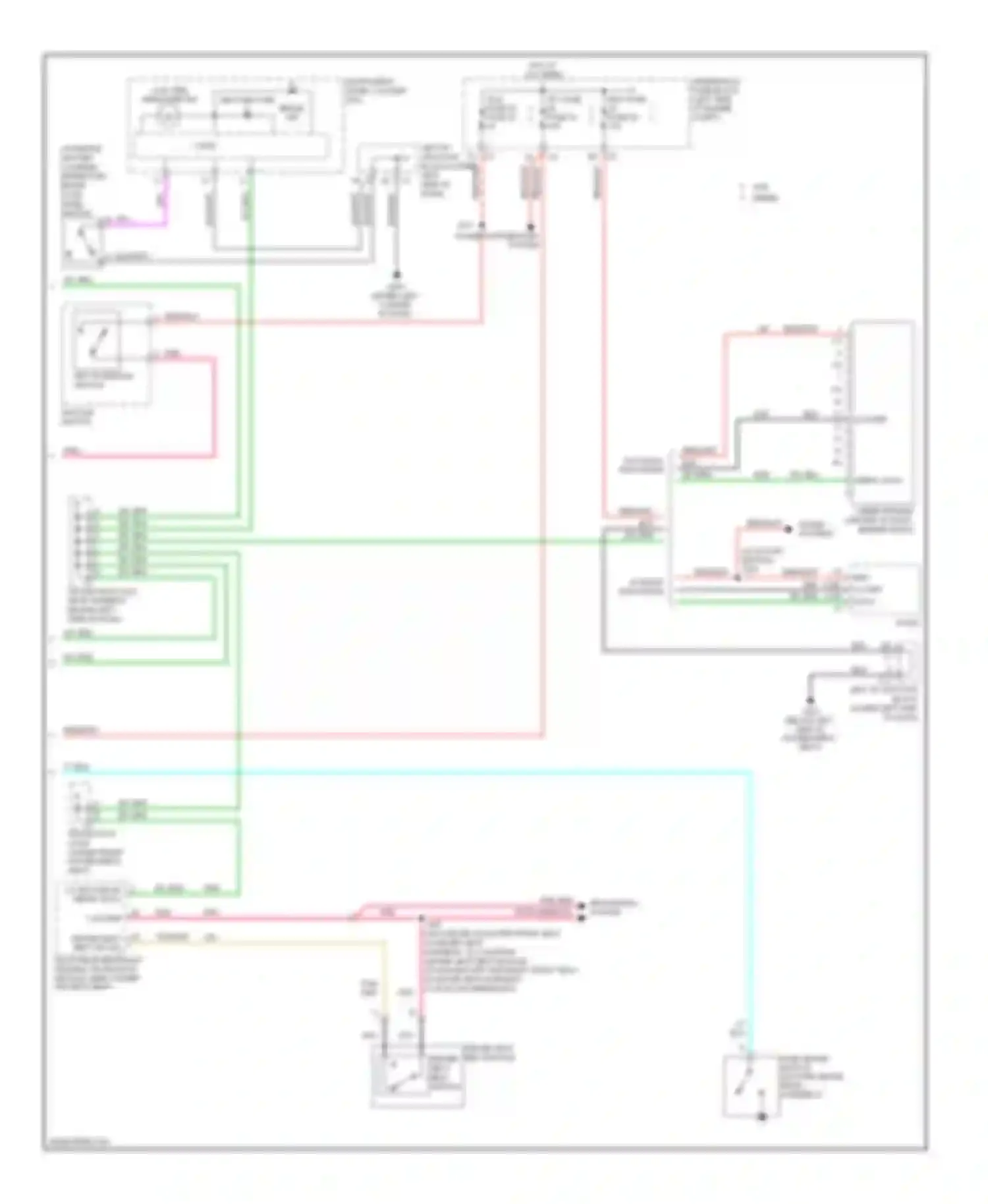 Sierra 1500 GMC  (2000-2012): Warning systems circuit, with an3/dl3 (2 of 2)