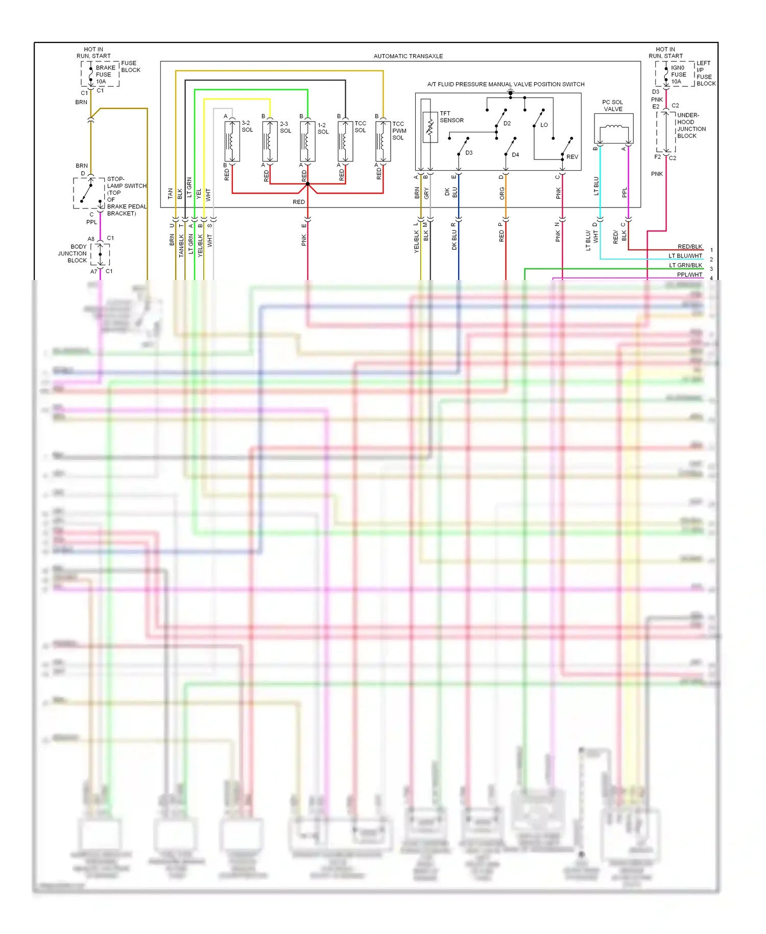 GMC Sierra 1500  (2000-2012) automatic transaxle wiring diagram  (1 of 21)