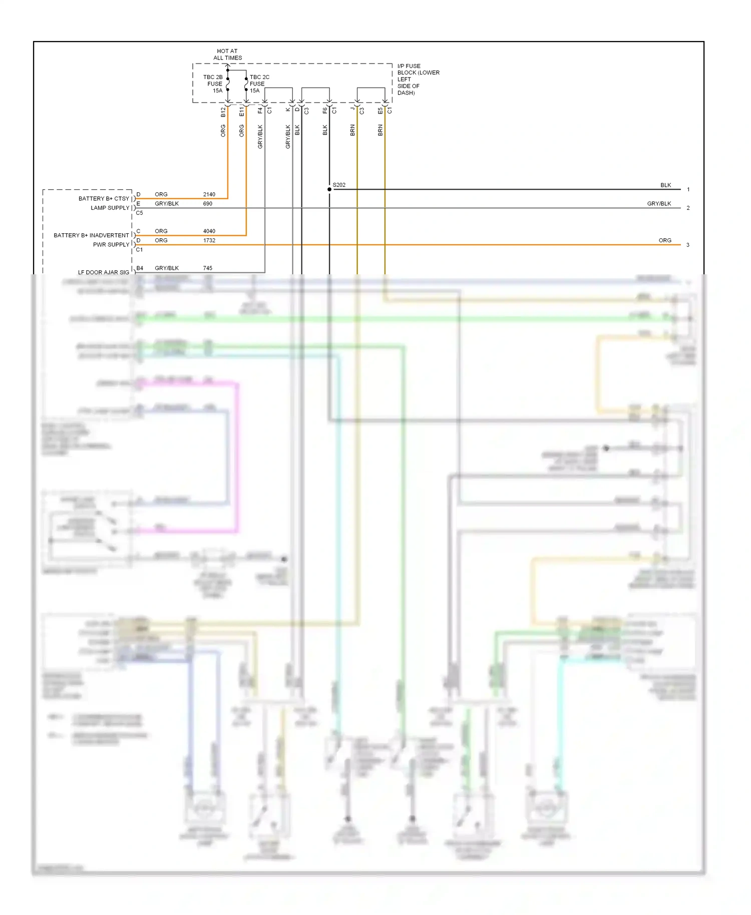 GMC Sierra 1500  (2000-2012) class 2 serial data wiring diagram  (13 of 16)