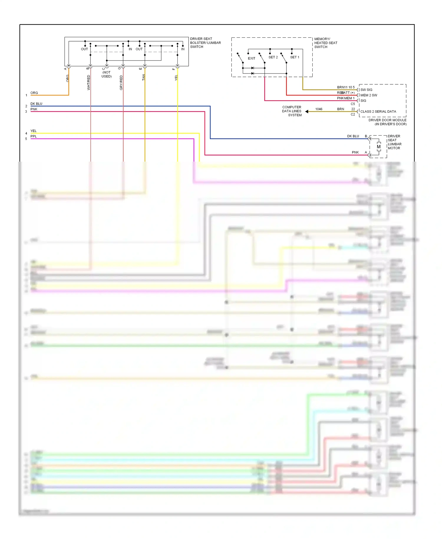 GMC Sierra 1500  (2000-2012) class 2 serial data wiring diagram  (7 of 16)