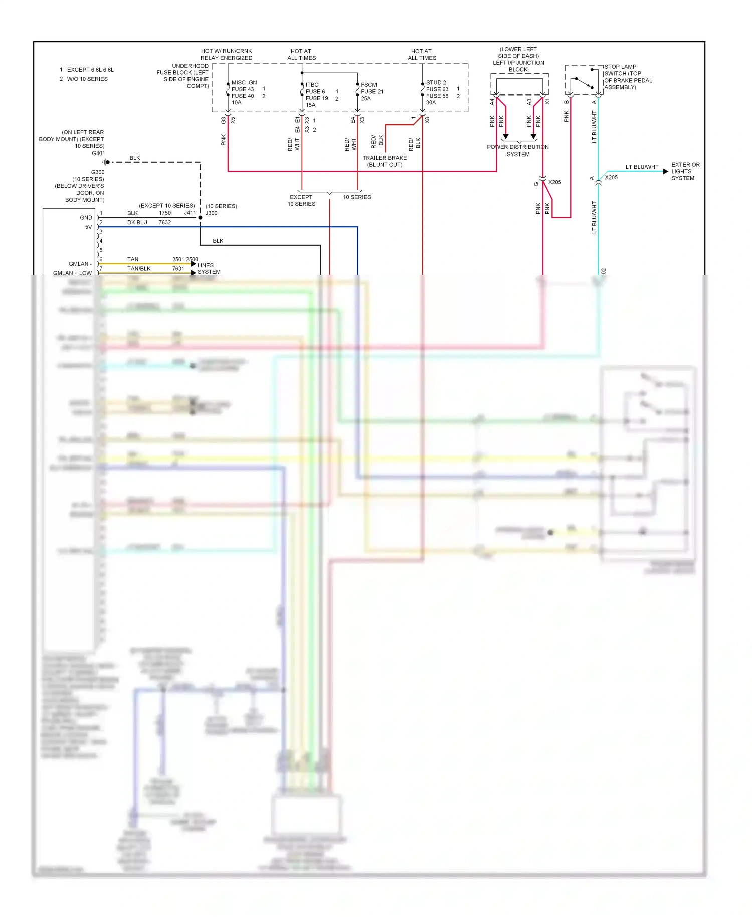 GMC Sierra 1500  (2000-2012) comm data wiring diagram  (2 of 2)