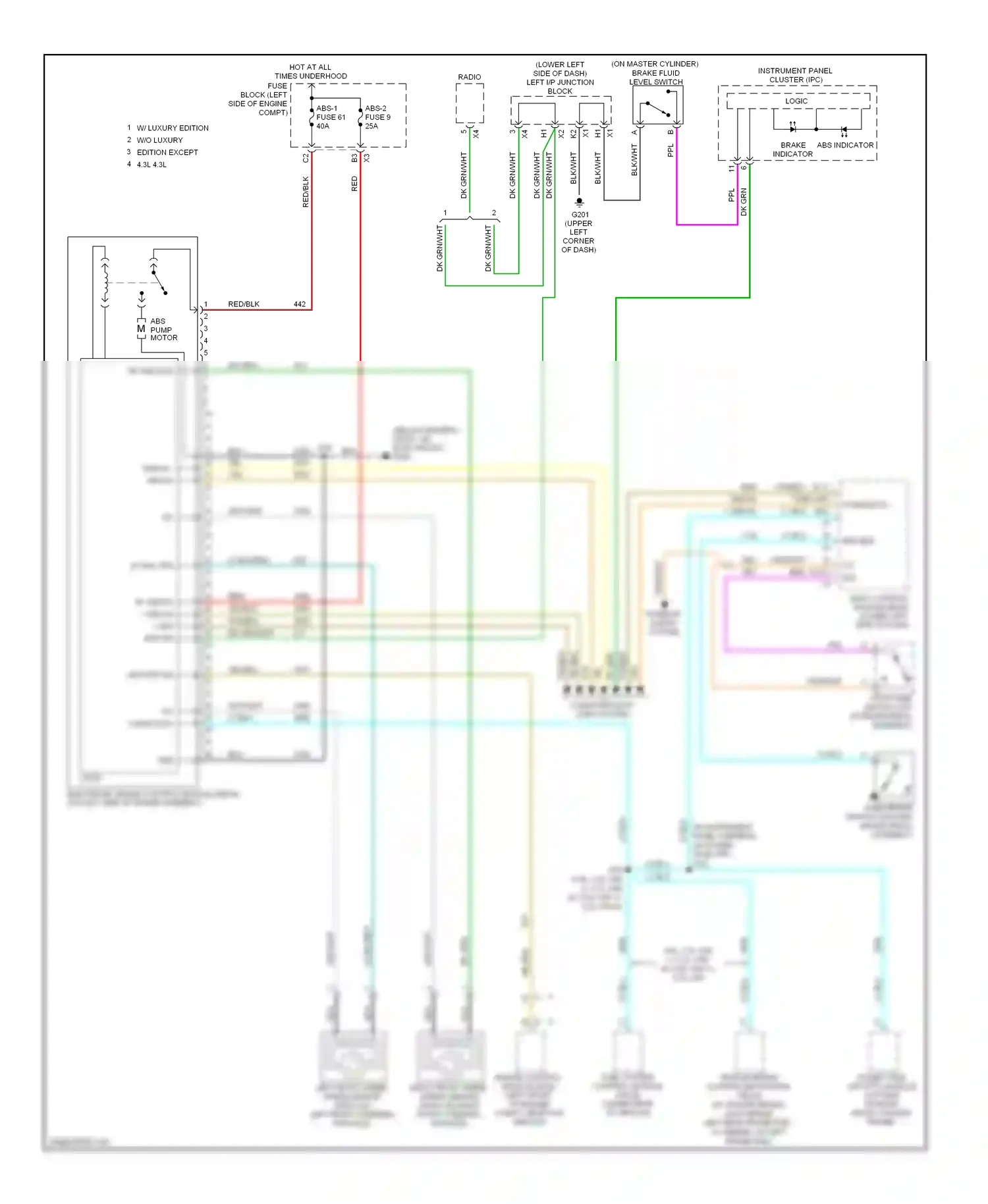 GMC Sierra 1500  (2000-2012) comm data wiring diagram  (1 of 2)