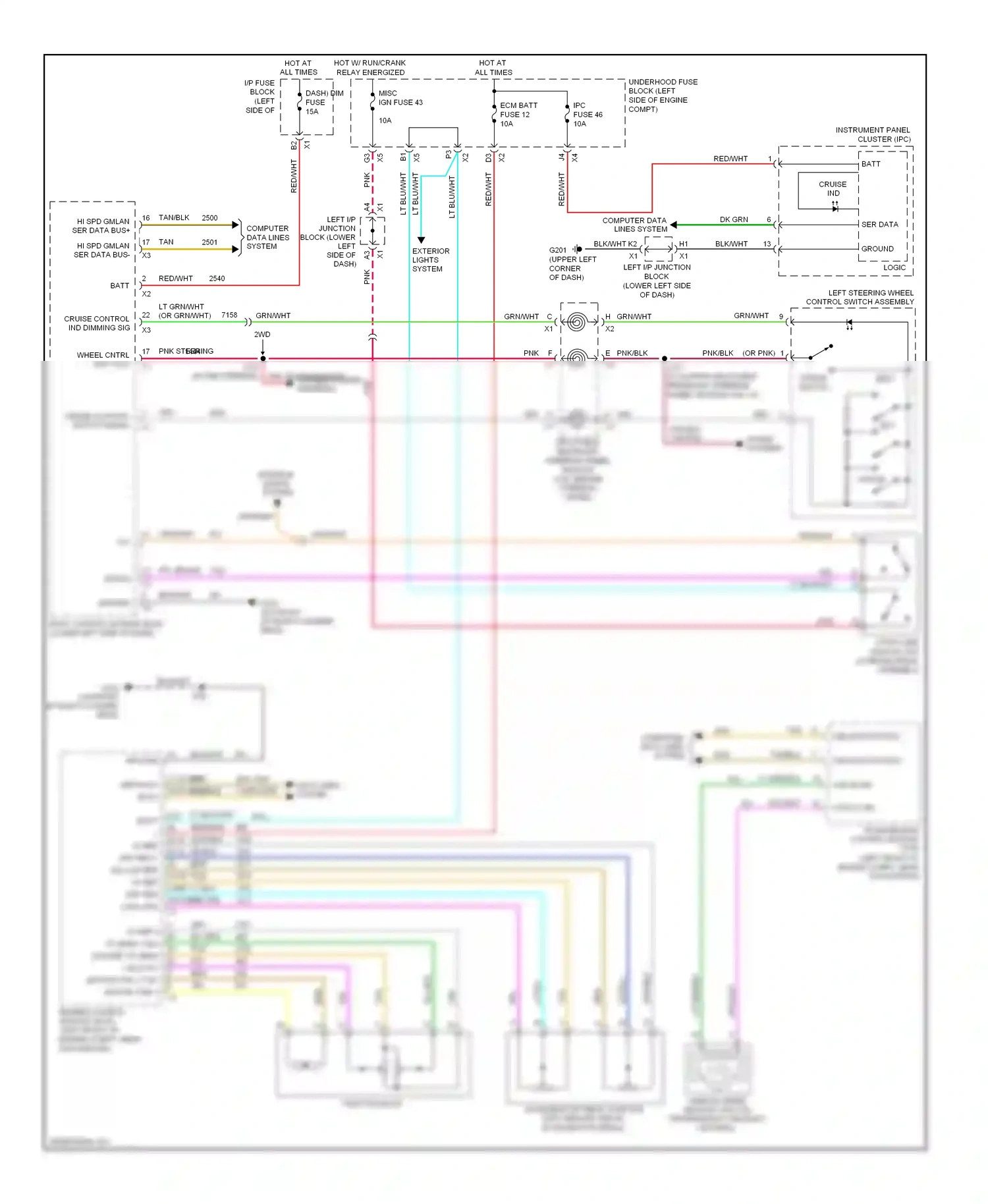 GMC Sierra 1500  (2000-2012) computer data lines system wiring diagram  (71 of 348)
