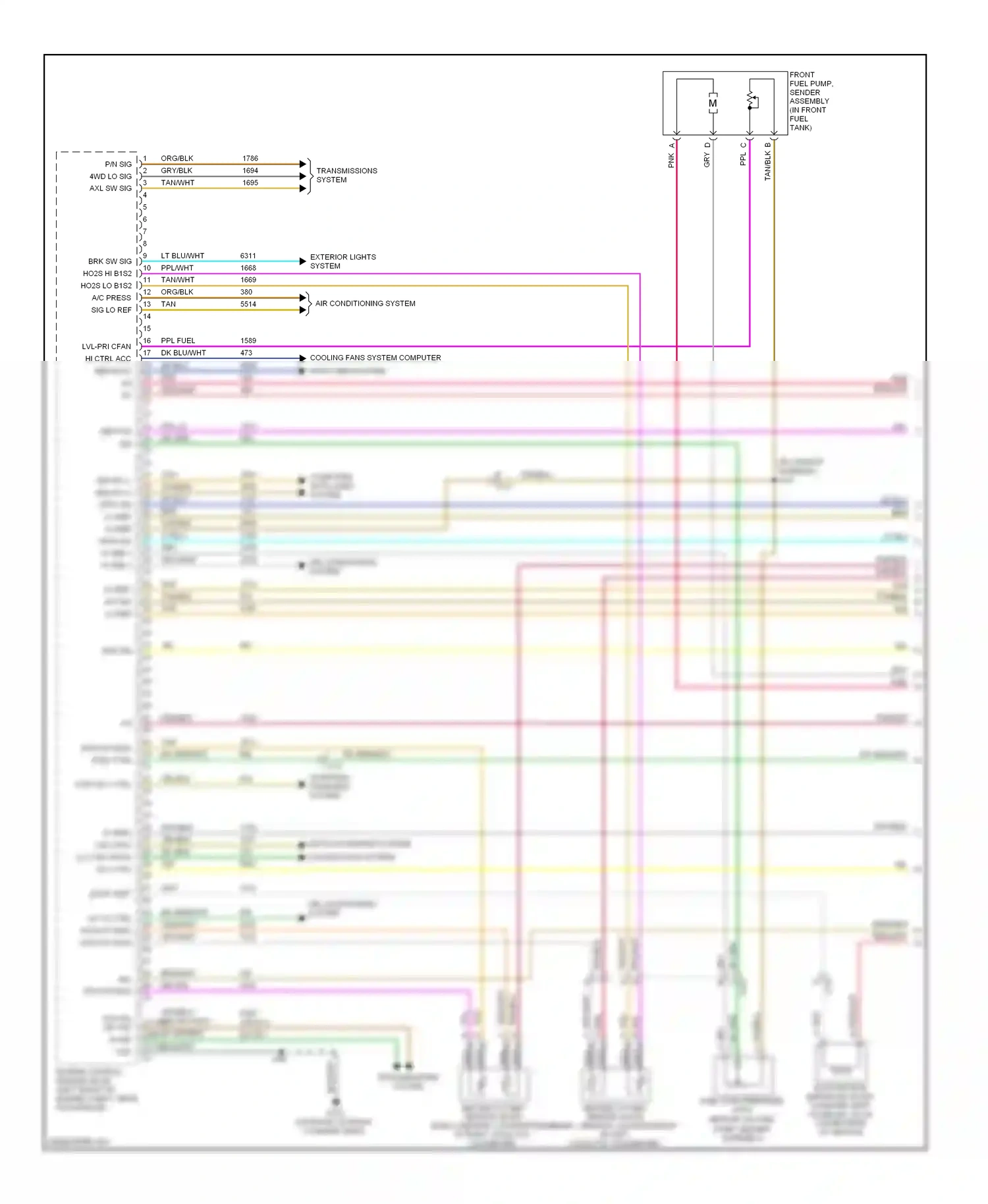 GMC Sierra 1500  (2000-2012) computer data lines system wiring diagram  (214 of 348)