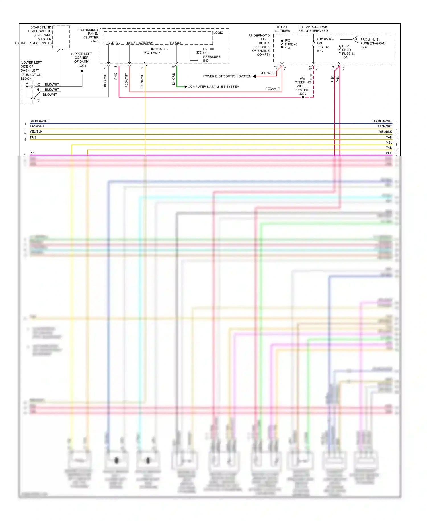 GMC Sierra 1500  (2000-2012) computer data lines system wiring diagram  (300 of 348)