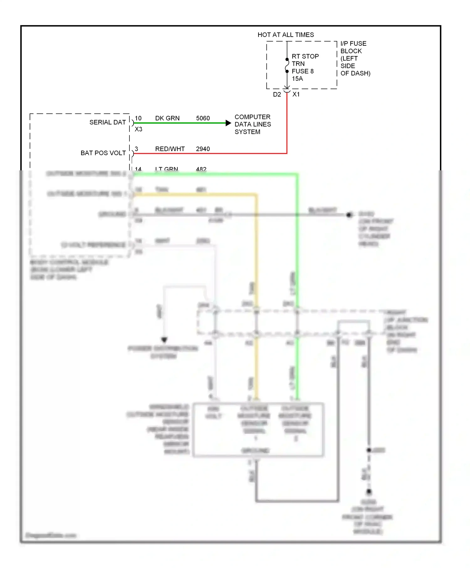 GMC Sierra 1500  (2000-2012) computer data lines system wiring diagram  (156 of 348)