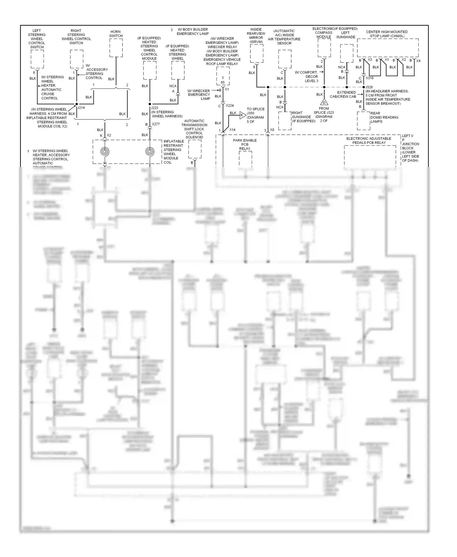 GMC Sierra 1500  (2000-2012) electronic compass module wiring diagram  (4 of 5)