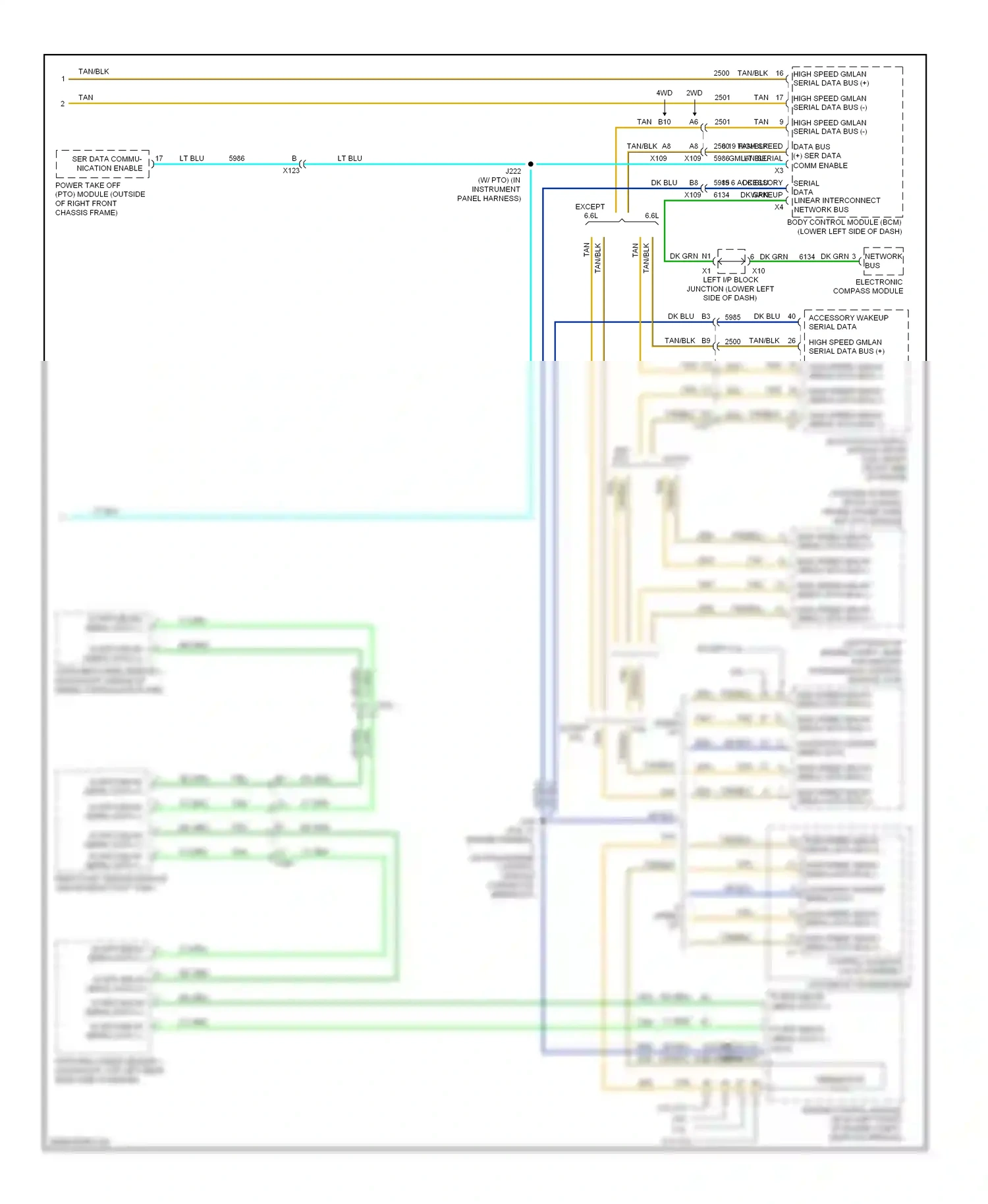 GMC Sierra 1500  (2000-2012) electronic compass module wiring diagram  (2 of 5)