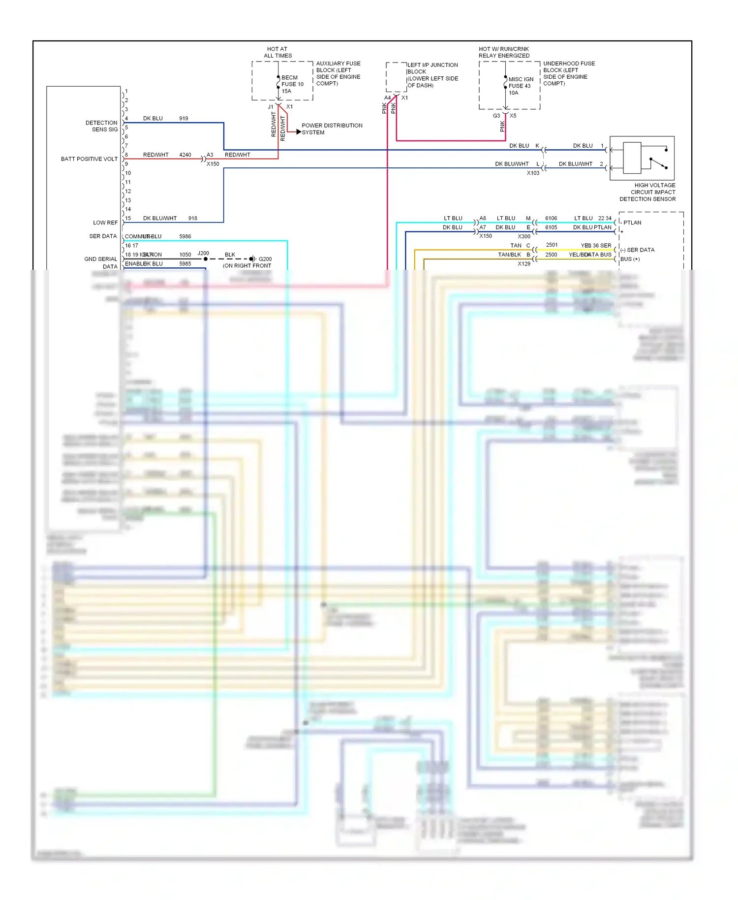 GMC Sierra 1500  (2000-2012) engine compt) wiring diagram  (1 of 4)
