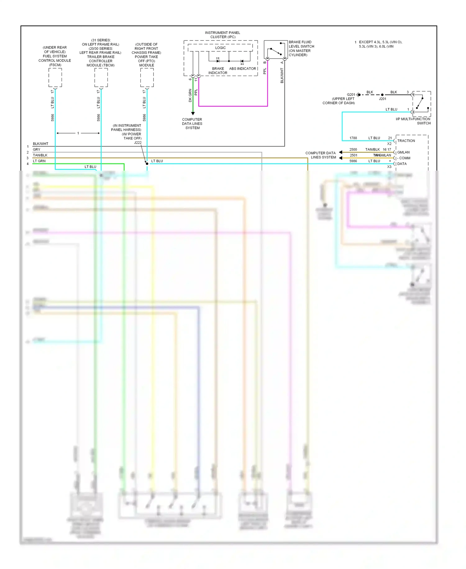 GMC Sierra 1500  (2000-2012) i/p multi-function switch wiring diagram  (5 of 7)