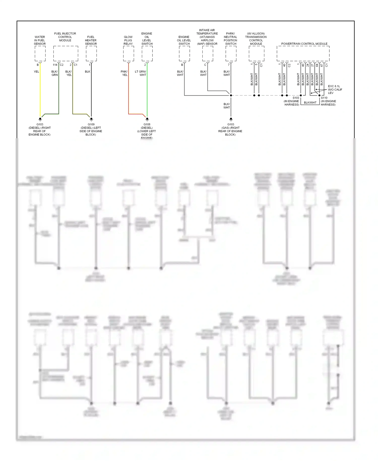GMC Sierra 1500  (2000-2012) powertrain control module wiring diagram  (9 of 29)