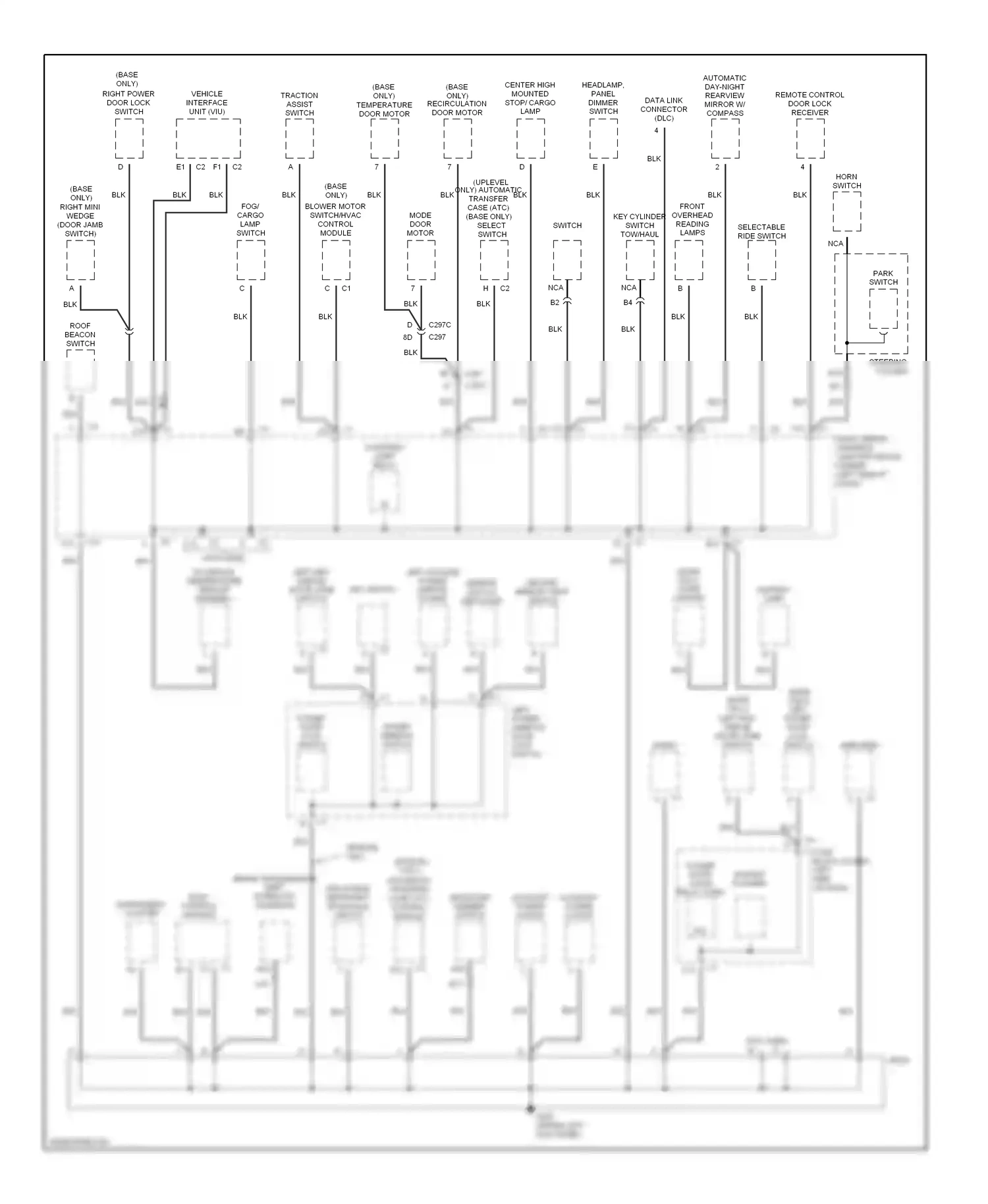 GMC Sierra 1500  (2000-2012) selectable ride switch wiring diagram  (3 of 4)