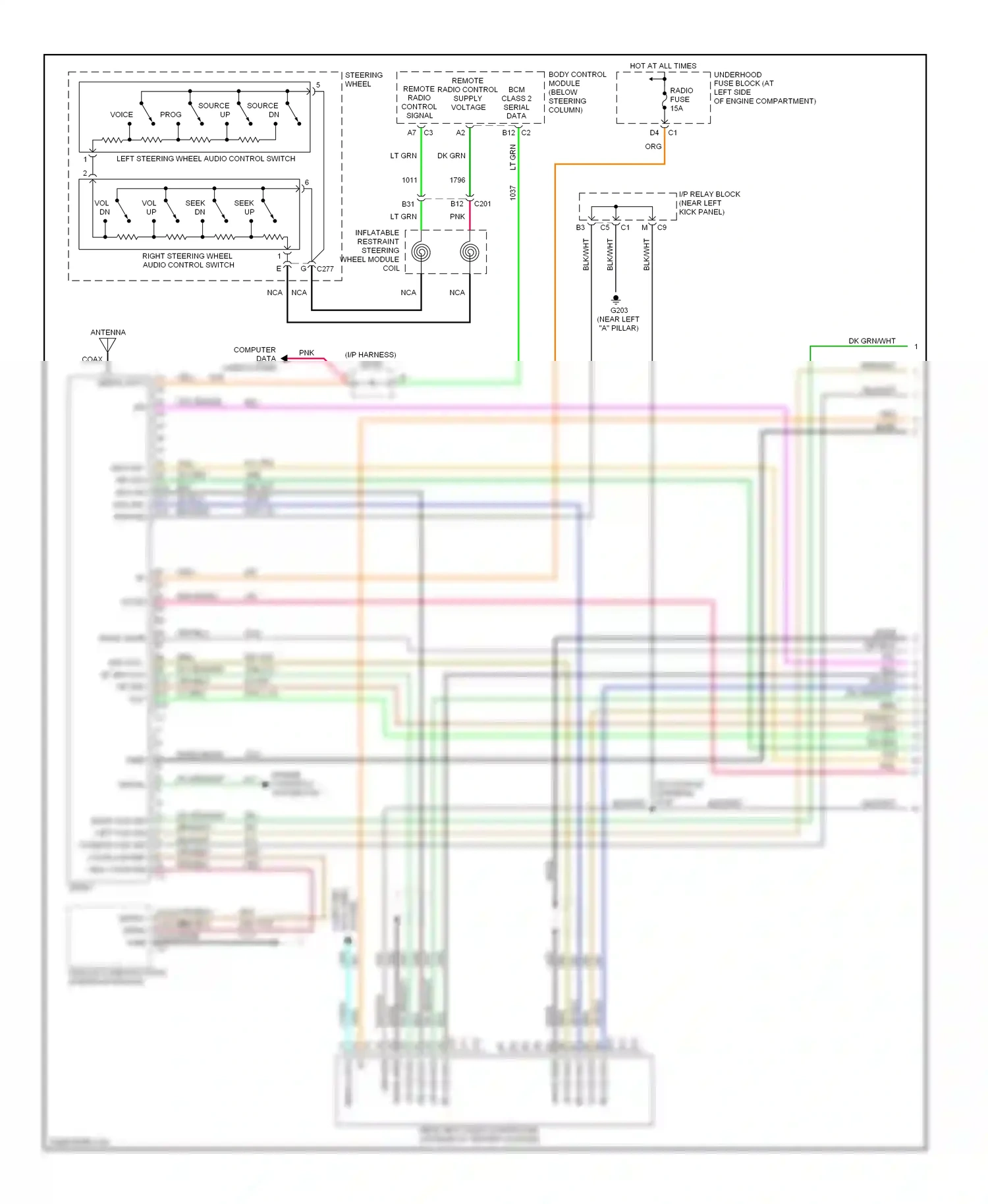 GMC Sierra 1500  (2000-2012) source up wiring diagram  (1 of 2)