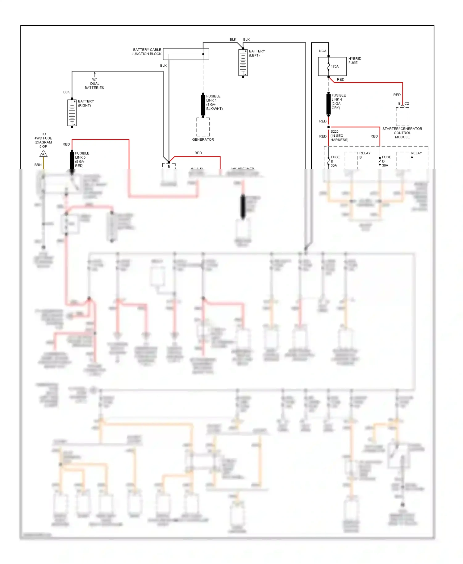 GMC Sierra 1500  (2000-2012) starter/ generator control module wiring diagram  (1 of 2)