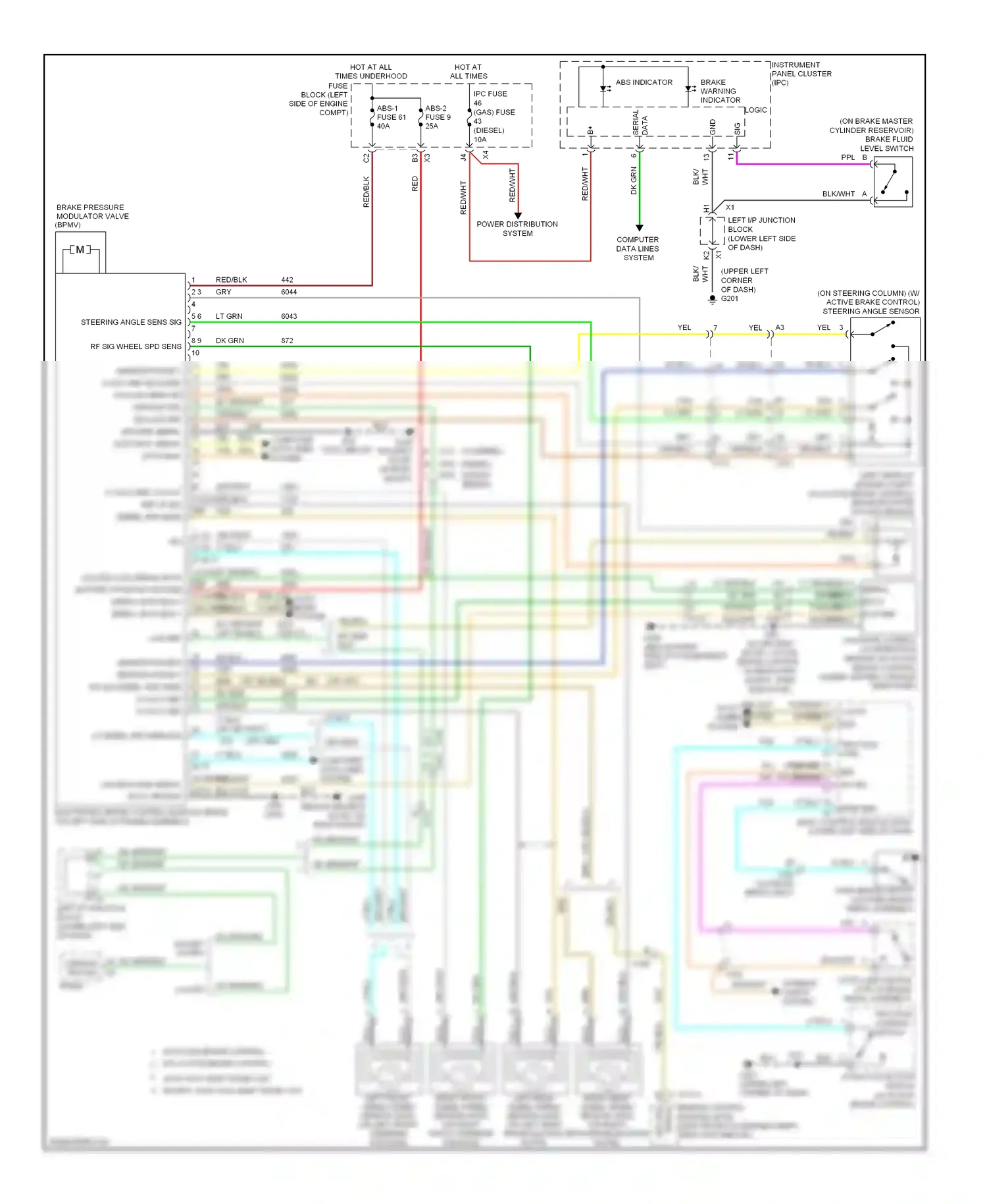 GMC Sierra 1500  (2000-2012) steering angle sensor wiring diagram  (1 of 1)