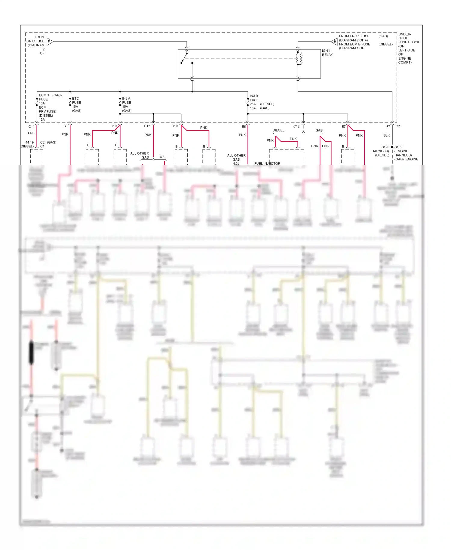GMC Sierra 1500  (2000-2012) transfer case shift control module wiring diagram  (10 of 46)