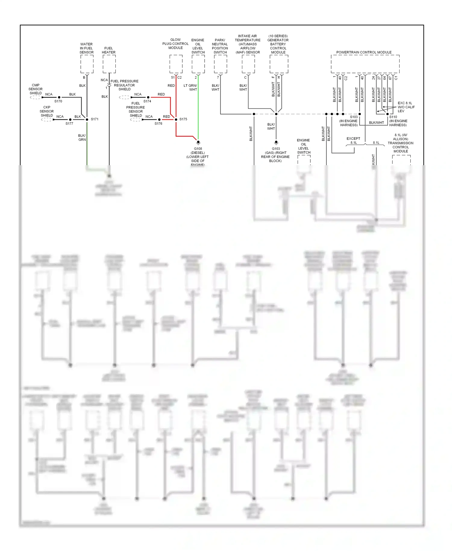GMC Sierra 1500  (2000-2012) transfer case shift control switch wiring diagram  (18 of 35)
