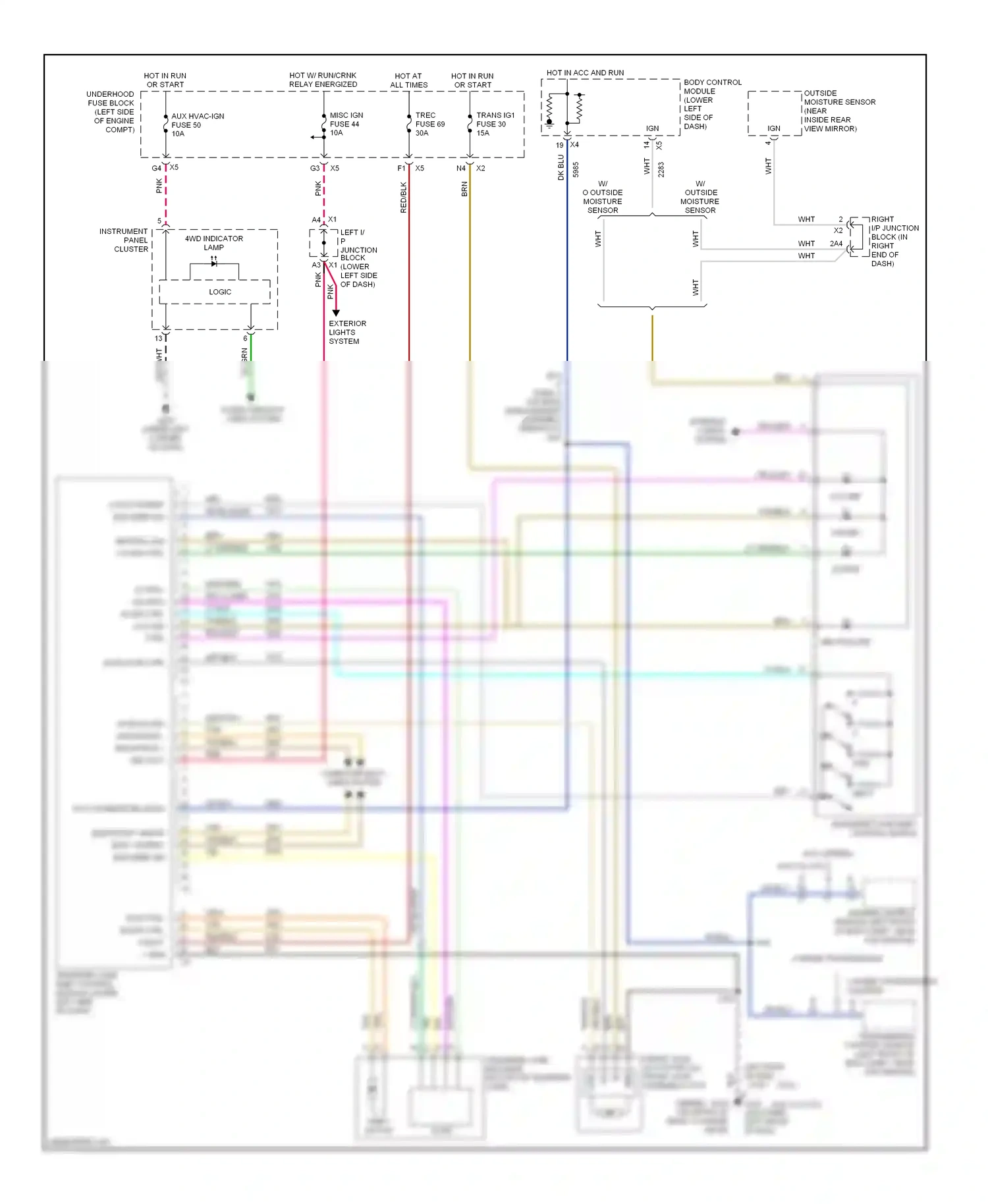 GMC Sierra 1500  (2000-2012) transfer case shift control switch wiring diagram  (13 of 35)