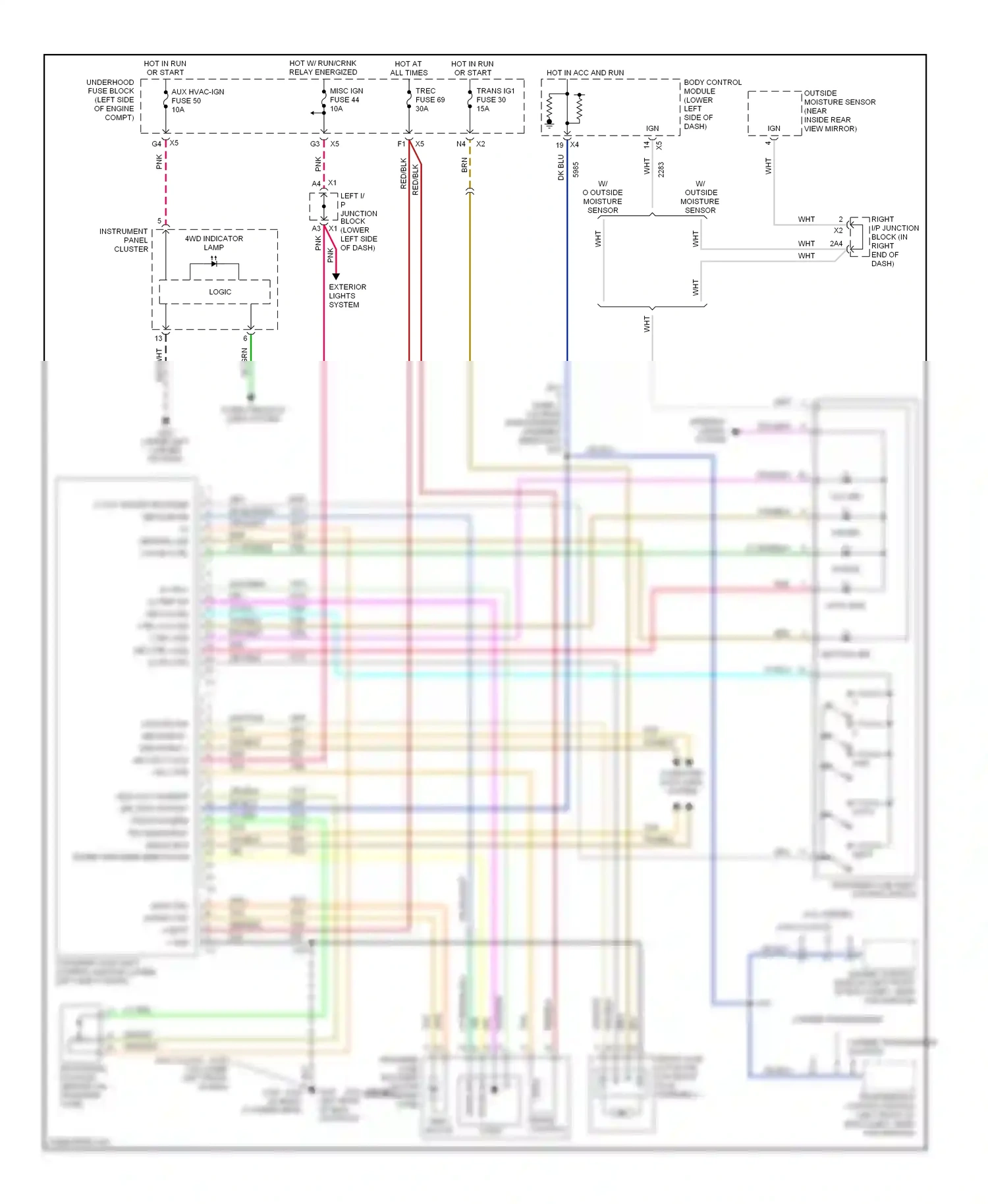 GMC Sierra 1500  (2000-2012) transfer case shift control switch wiring diagram  (12 of 35)