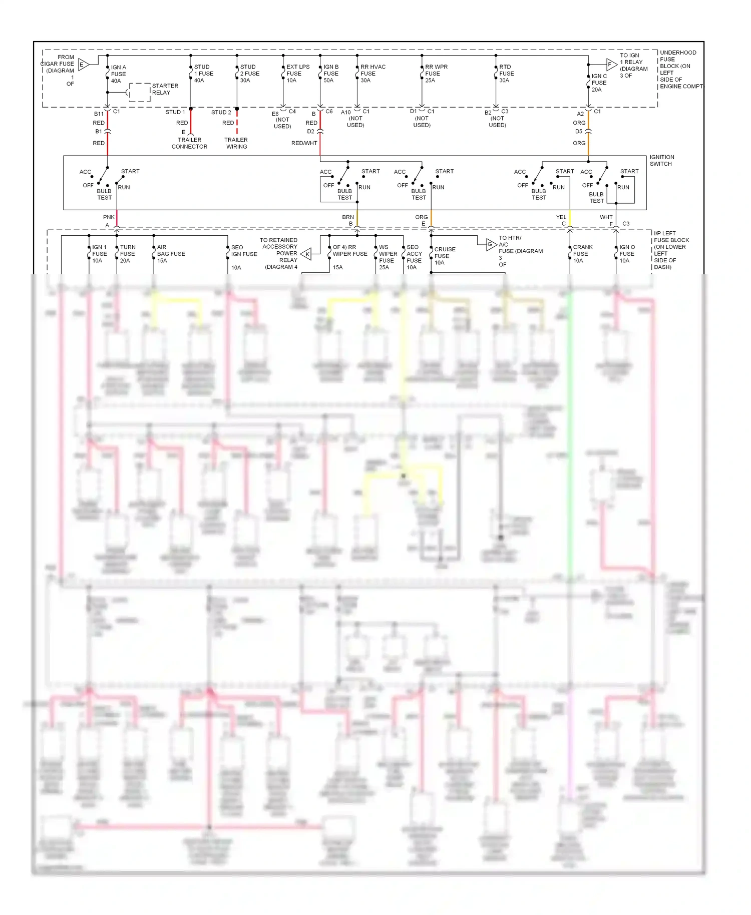 GMC Sierra 1500  (2000-2012) turn signal/ multi-function switch wiring diagram  (8 of 9)