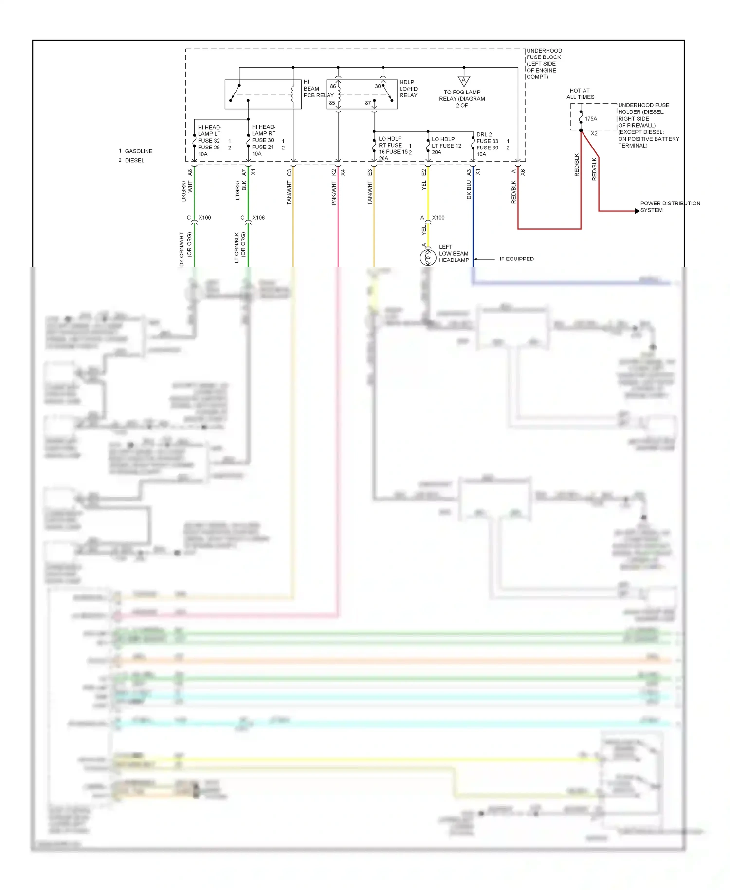 GMC Sierra 1500  (2000-2012) turn signal/ multi-function switch wiring diagram  (6 of 9)