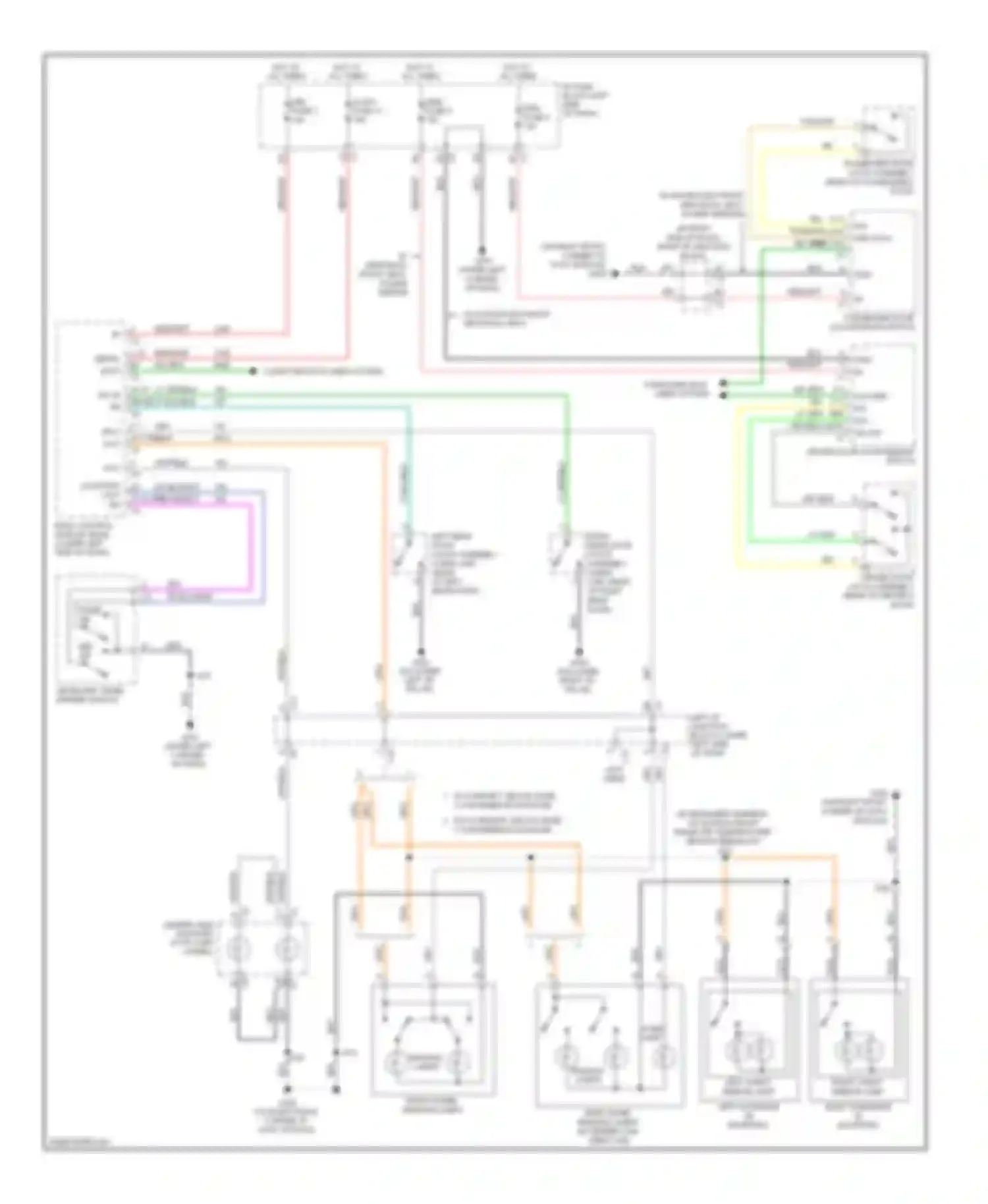 Sierra 2500 HD GMC  (2002-2012): Courtesy lamps circuit, with an3/dl3