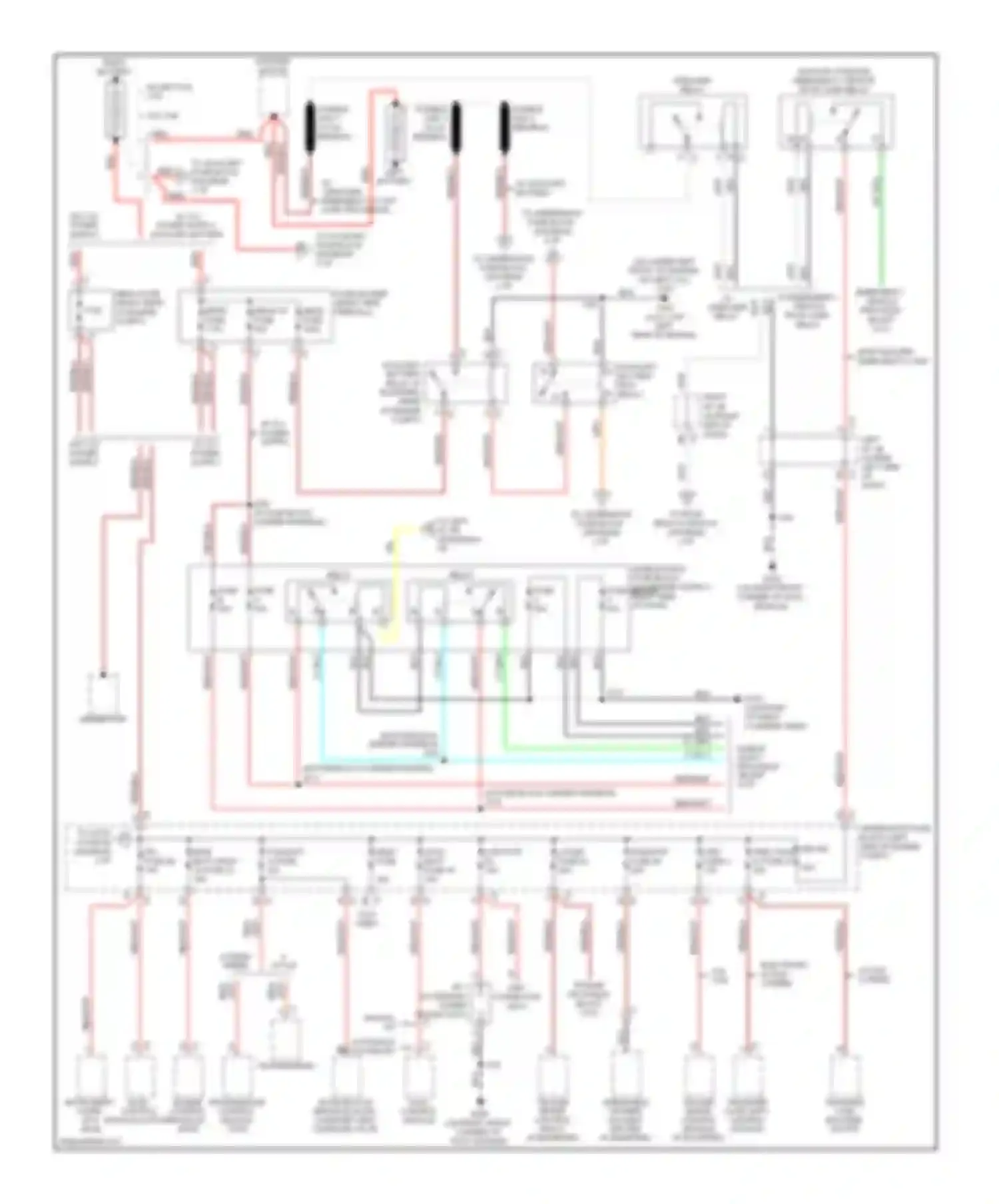 Sierra 2500 HD GMC  (2002-2012): 6.6l vin k, power distribution circuit (1 of 7)