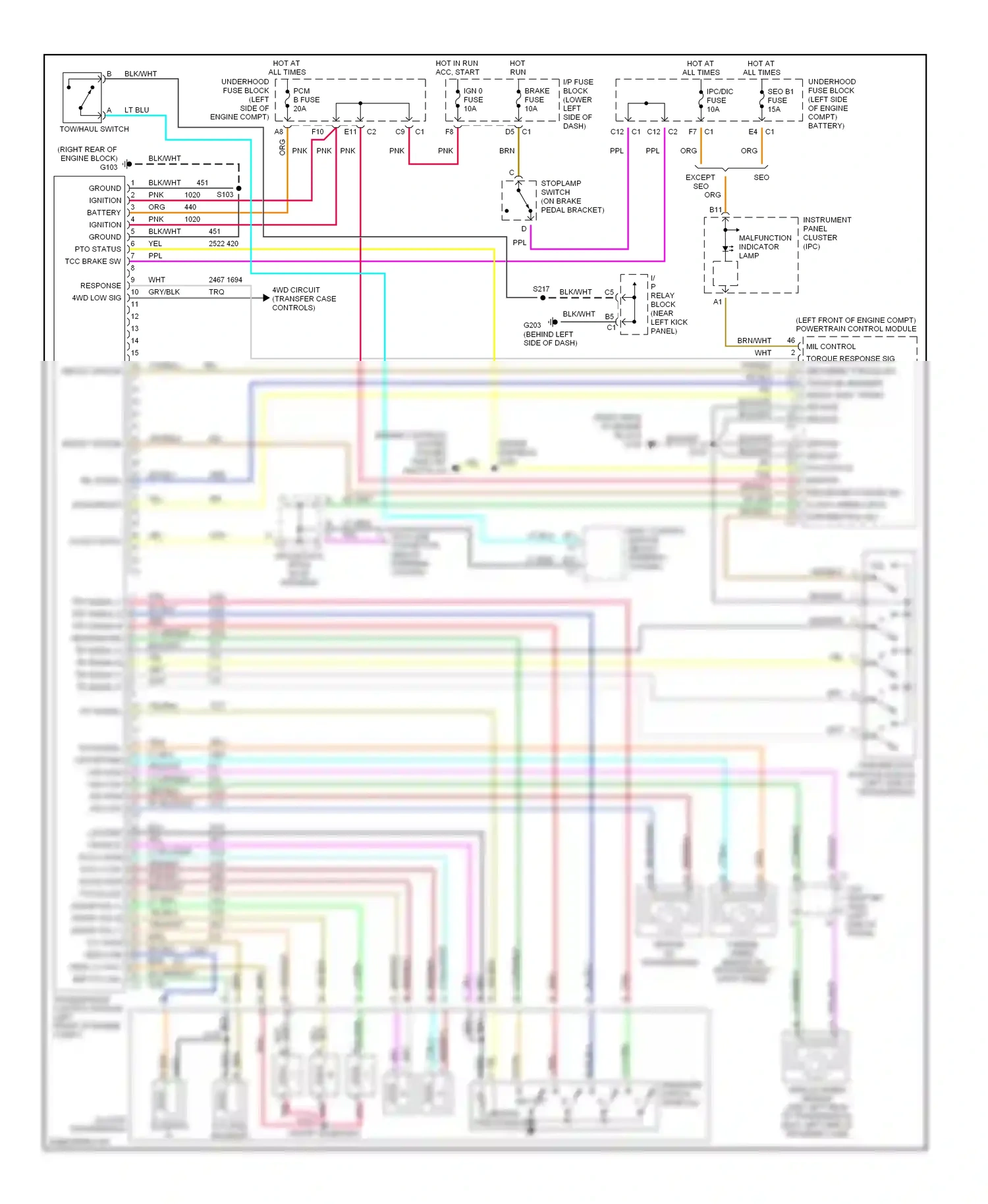 GMC Sierra 2500 HD  (2002-2012) class 2 data wiring diagram  (3 of 4)