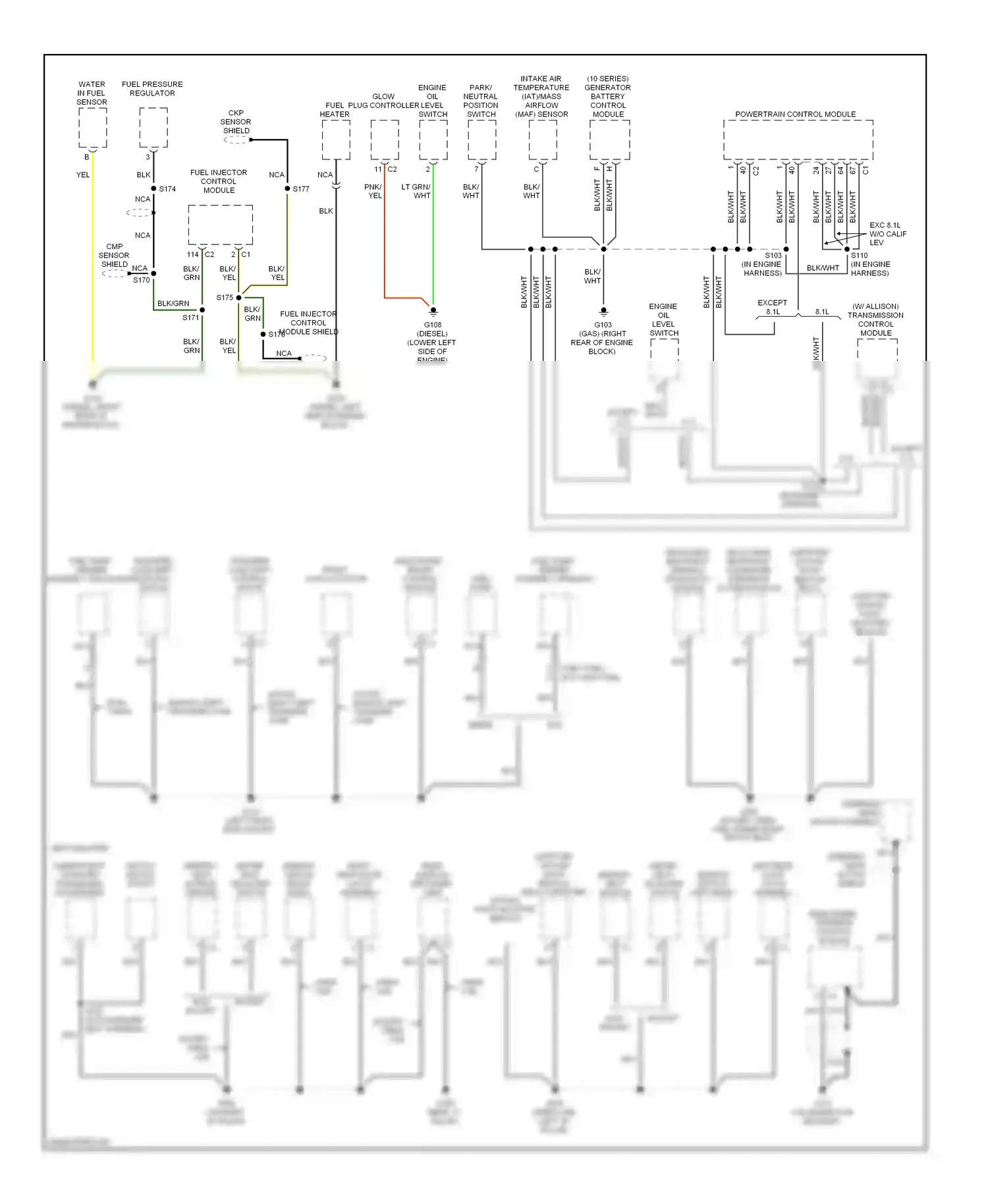 GMC Sierra 2500 HD  (2002-2012) cmp sensor shield wiring diagram  (2 of 2)