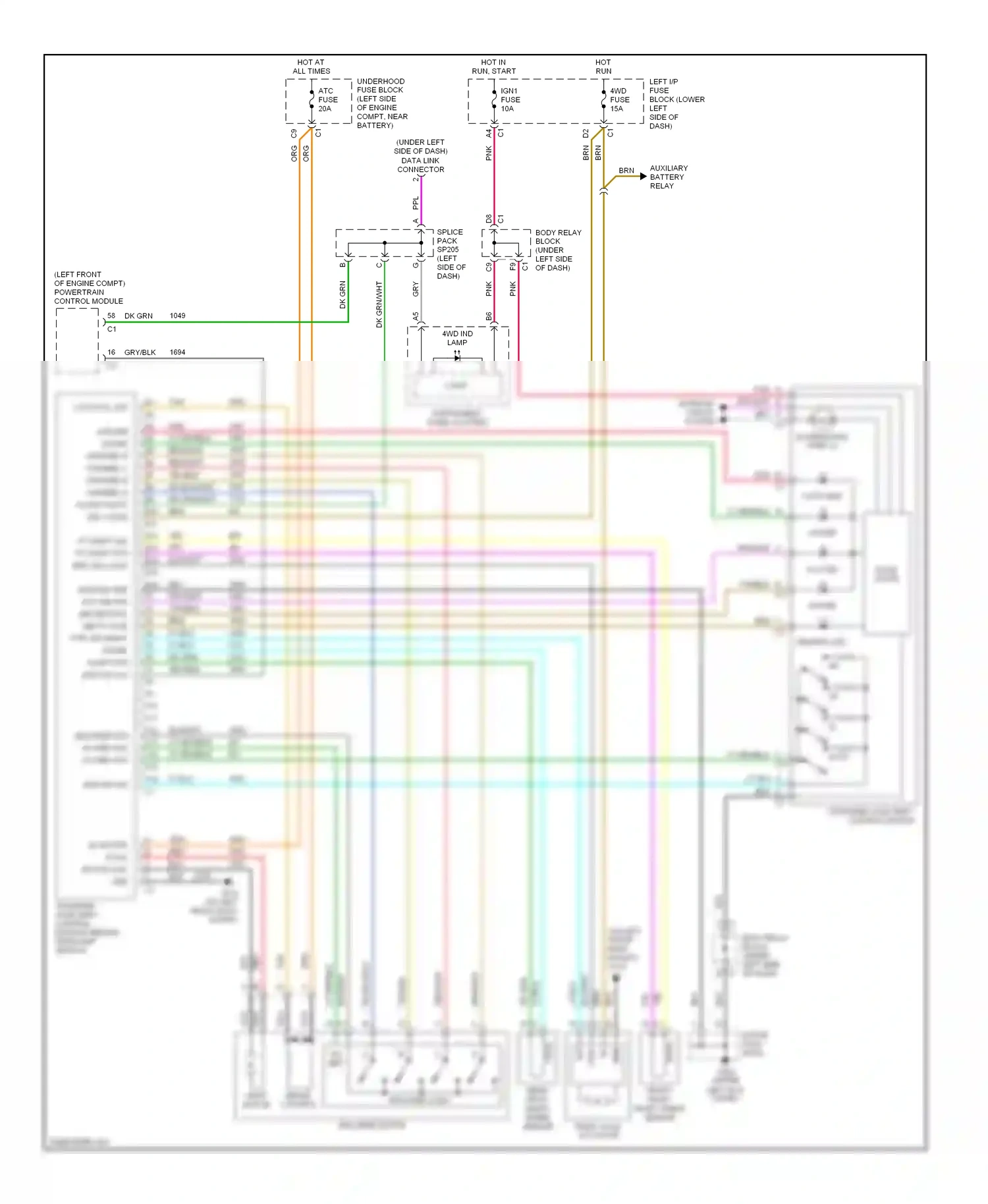 GMC Sierra 2500 HD  (2002-2012) control module wiring diagram  (1 of 2)