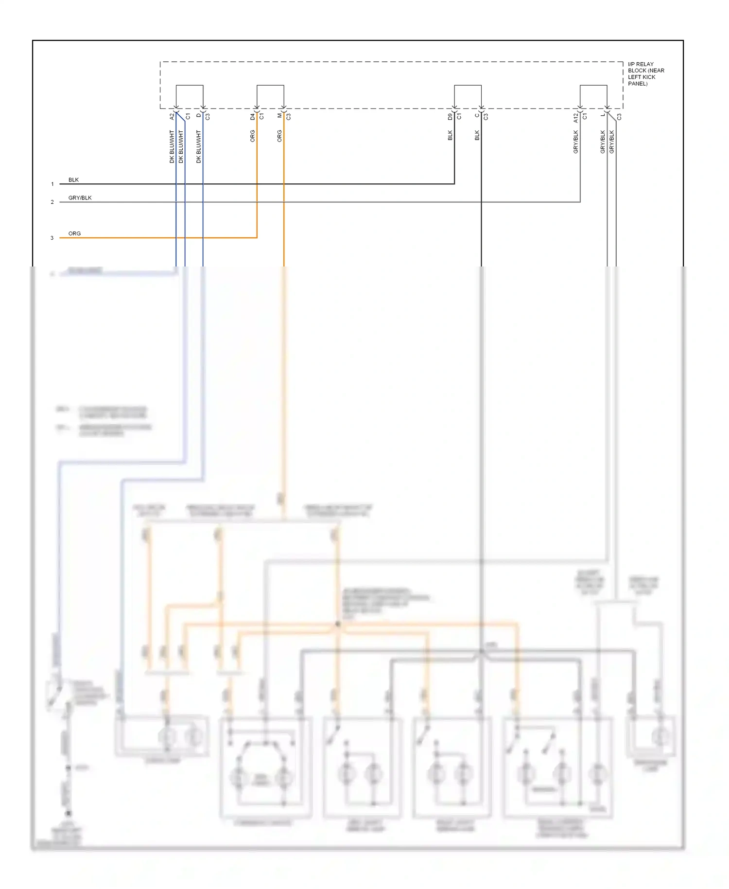 GMC Sierra 2500 HD  (2002-2012) multi- function accessory switch wiring diagram  (1 of 1)