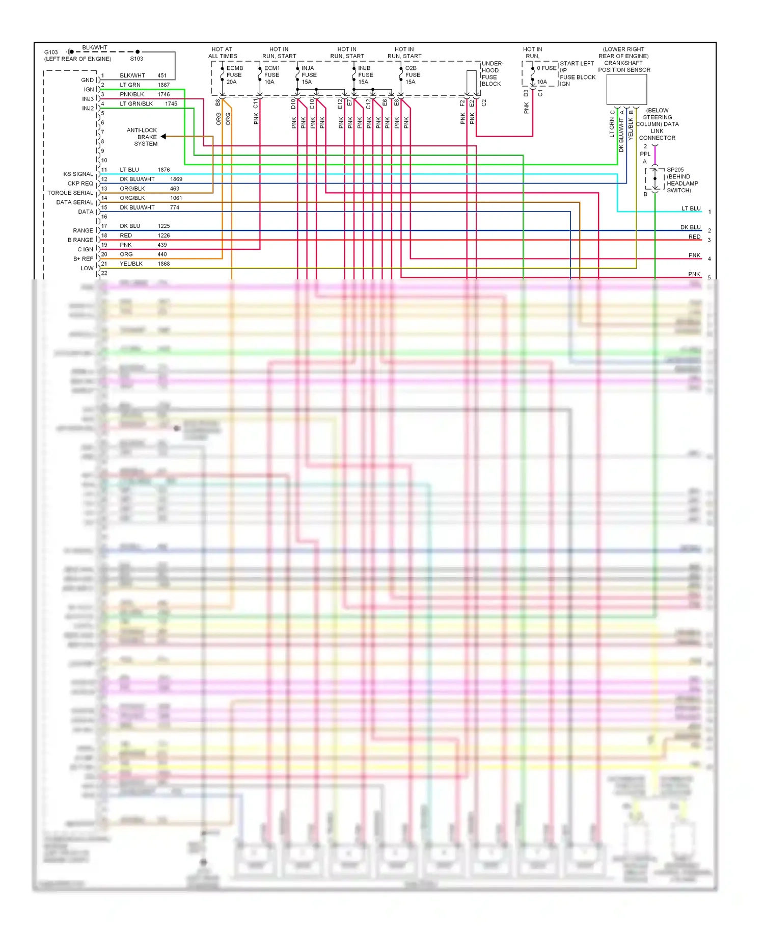 GMC Sierra 2500 HD  (2002-2012) range b range c ign b+ ref low wiring diagram  (1 of 7)