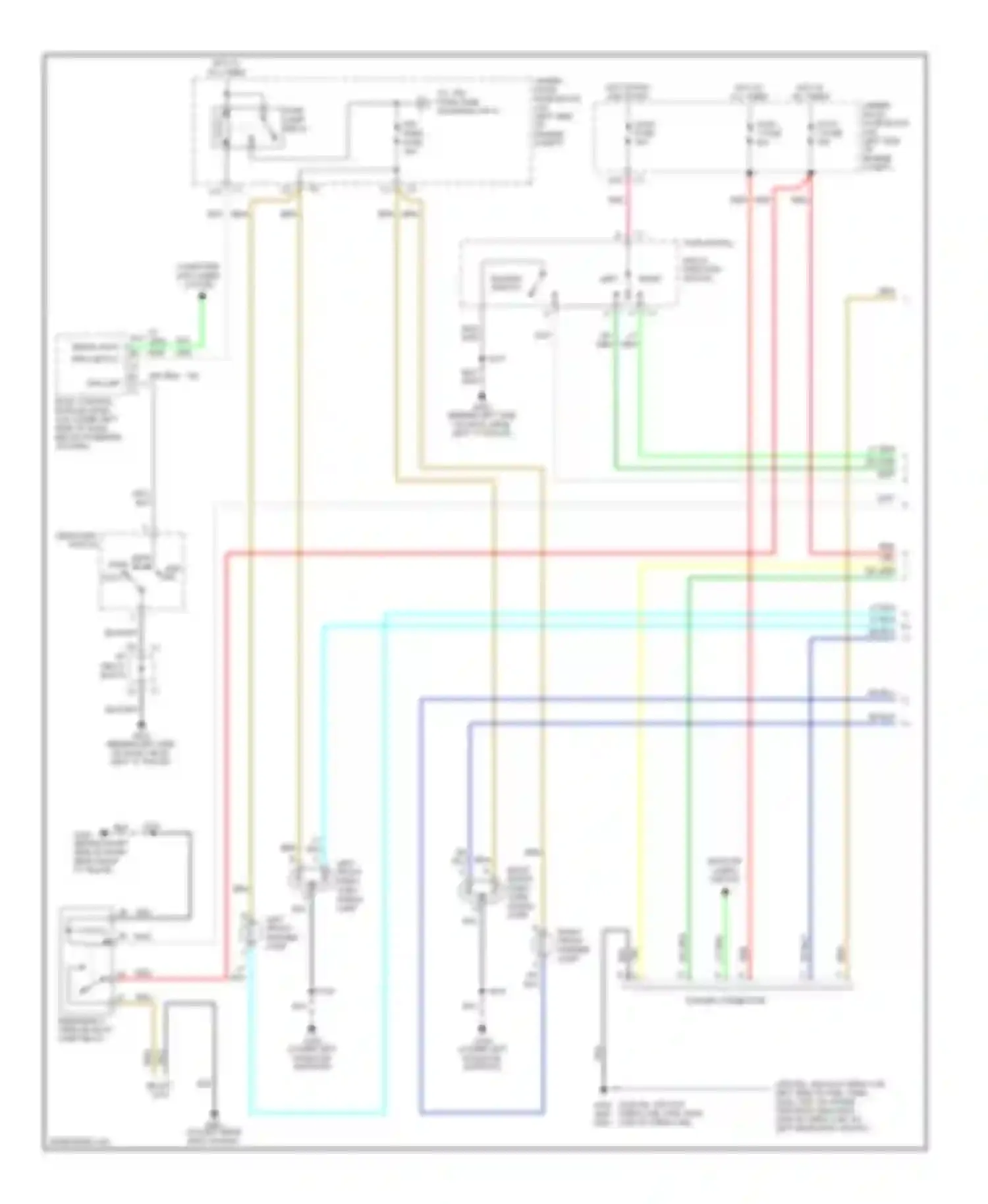Sierra 2500 GMC  (2000-2004): Exterior lamps circuit (1 of 3)