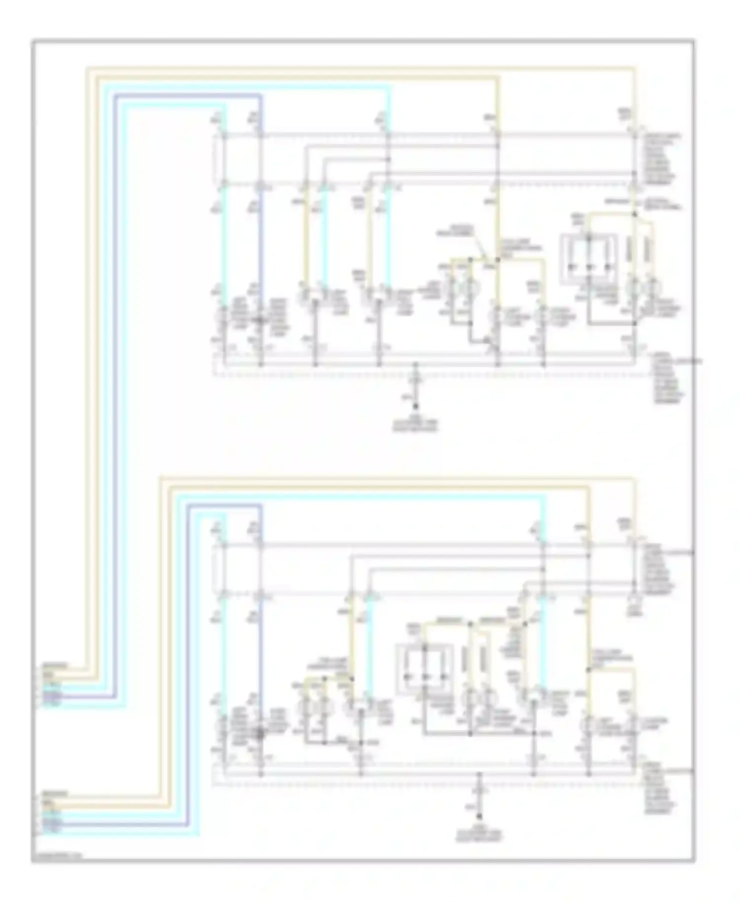 Sierra 2500 GMC  (2000-2004): Exterior lamps circuit (2 of 2)