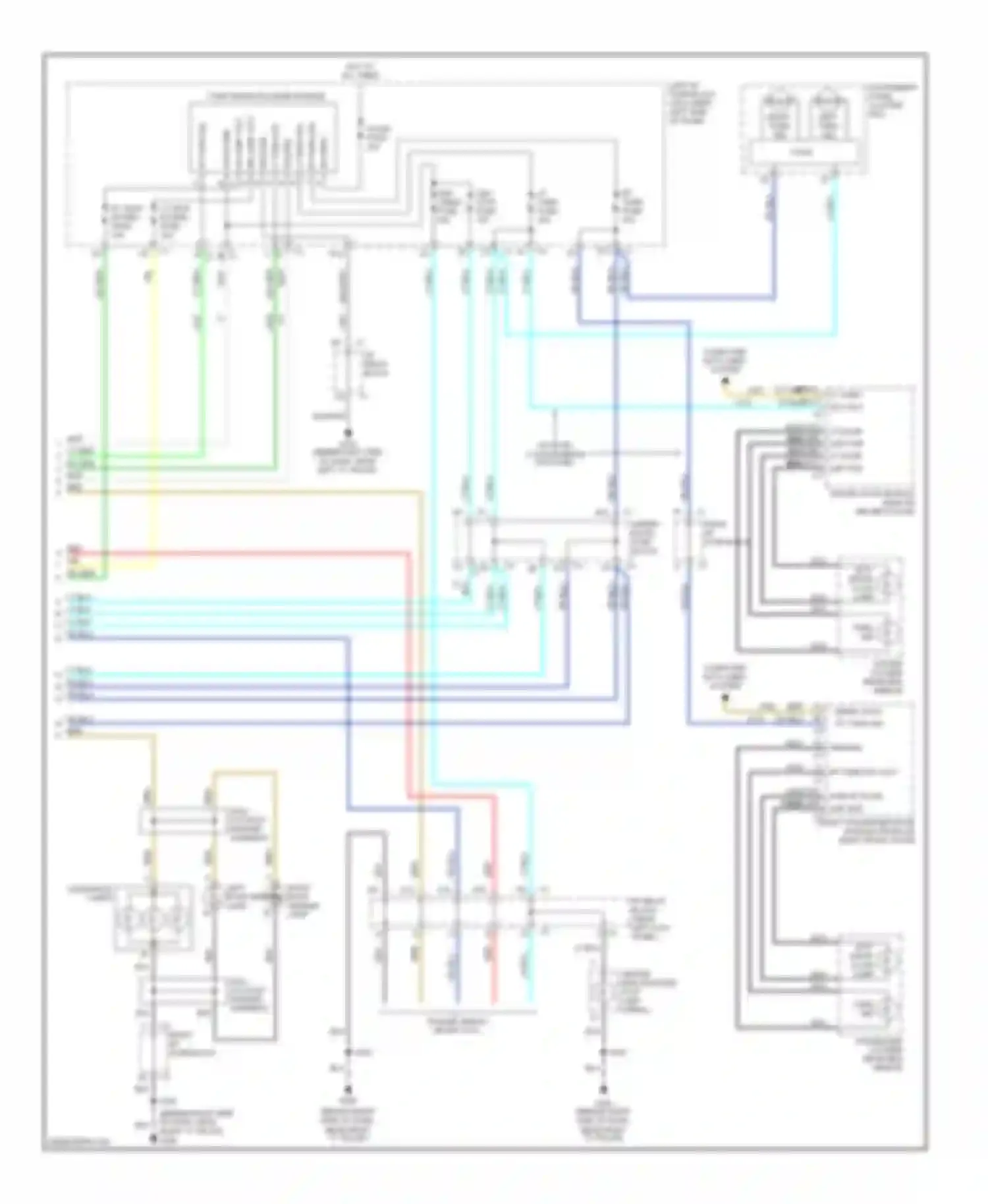 Sierra 2500 GMC  (2000-2004): Exterior lamps circuit (3 of 3)