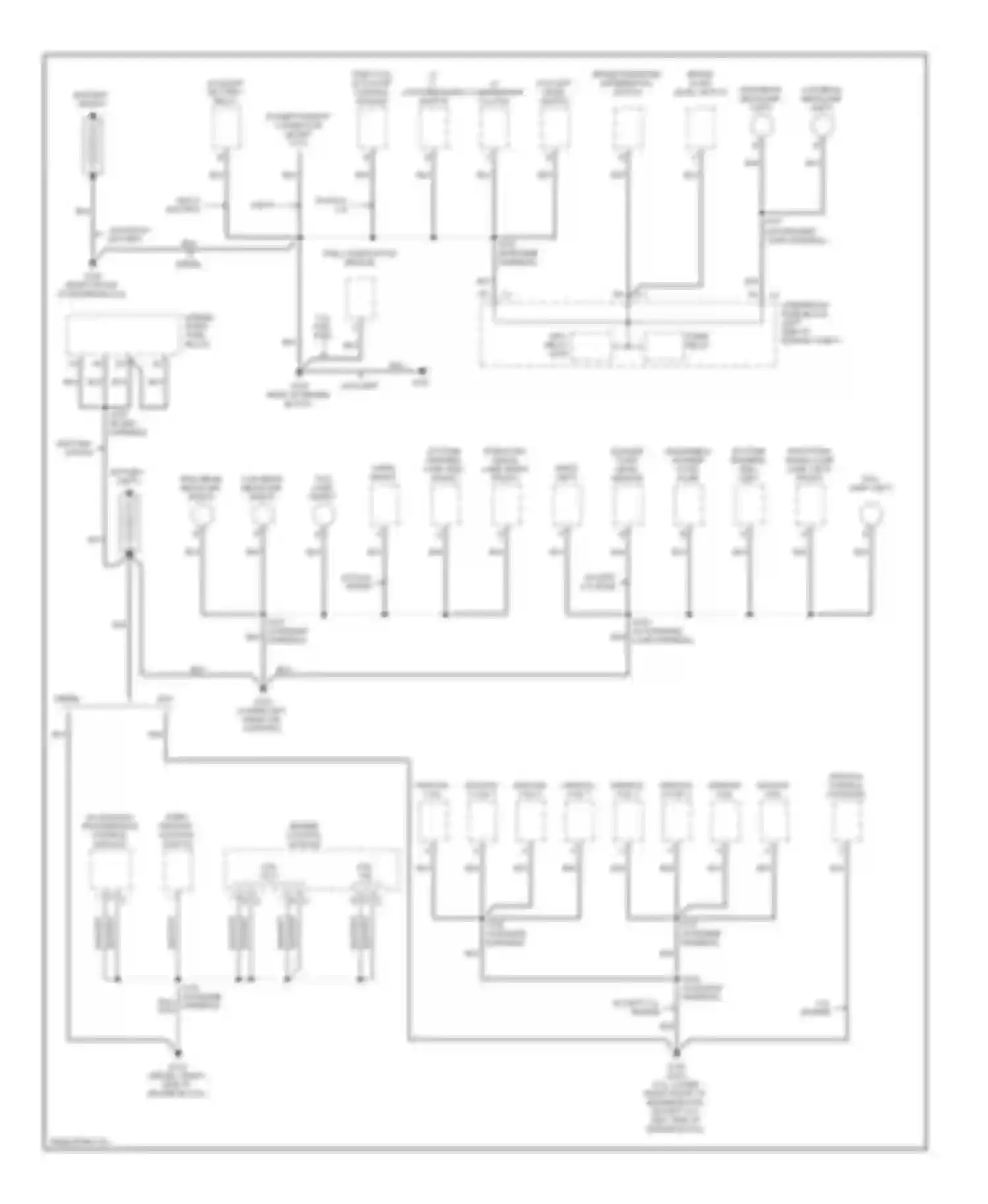 Sierra 2500 GMC  (2000-2004): Ground distribution circuit (1 of 4)