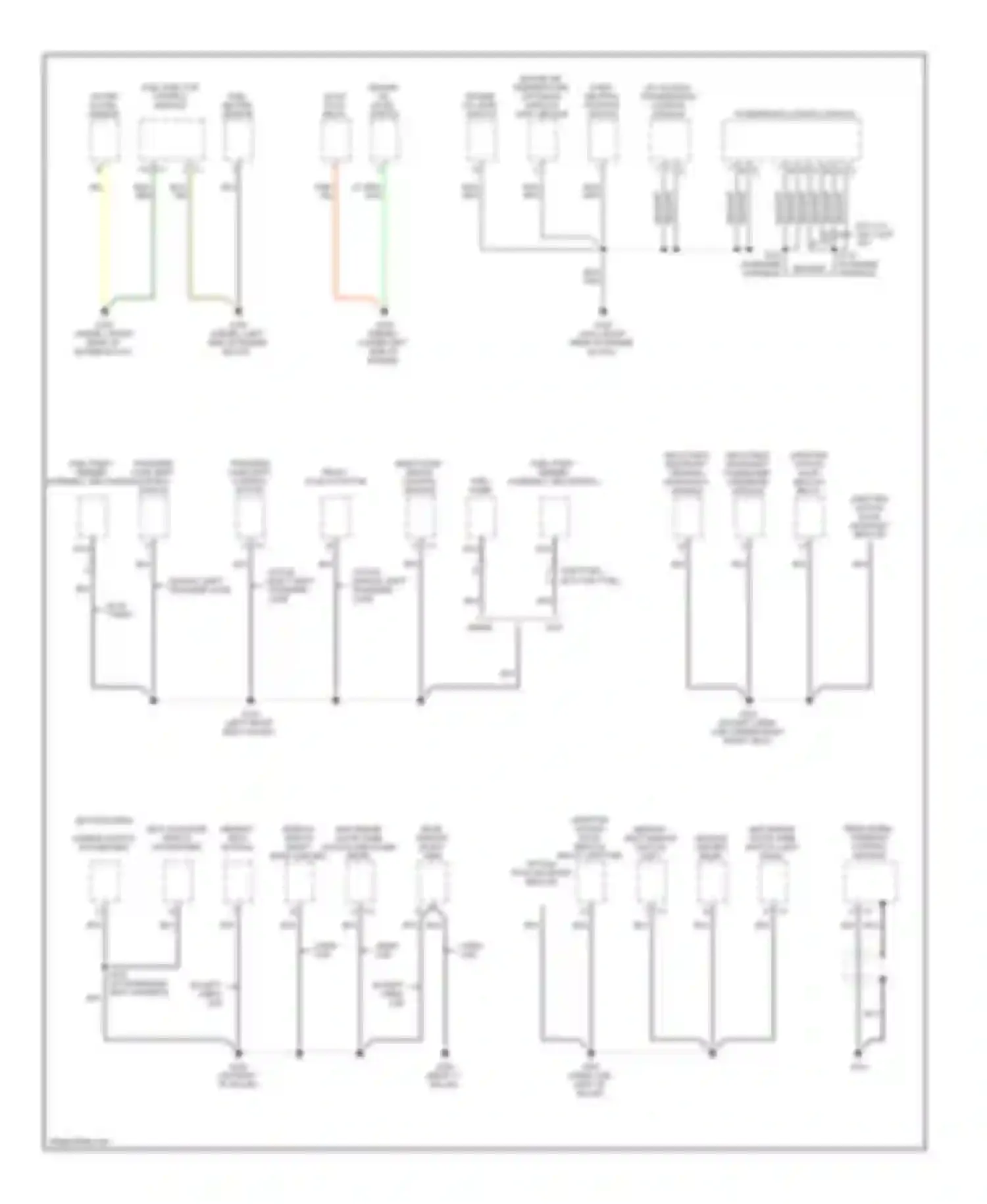 Sierra 2500 GMC  (2000-2004): Ground distribution circuit (2 of 4)