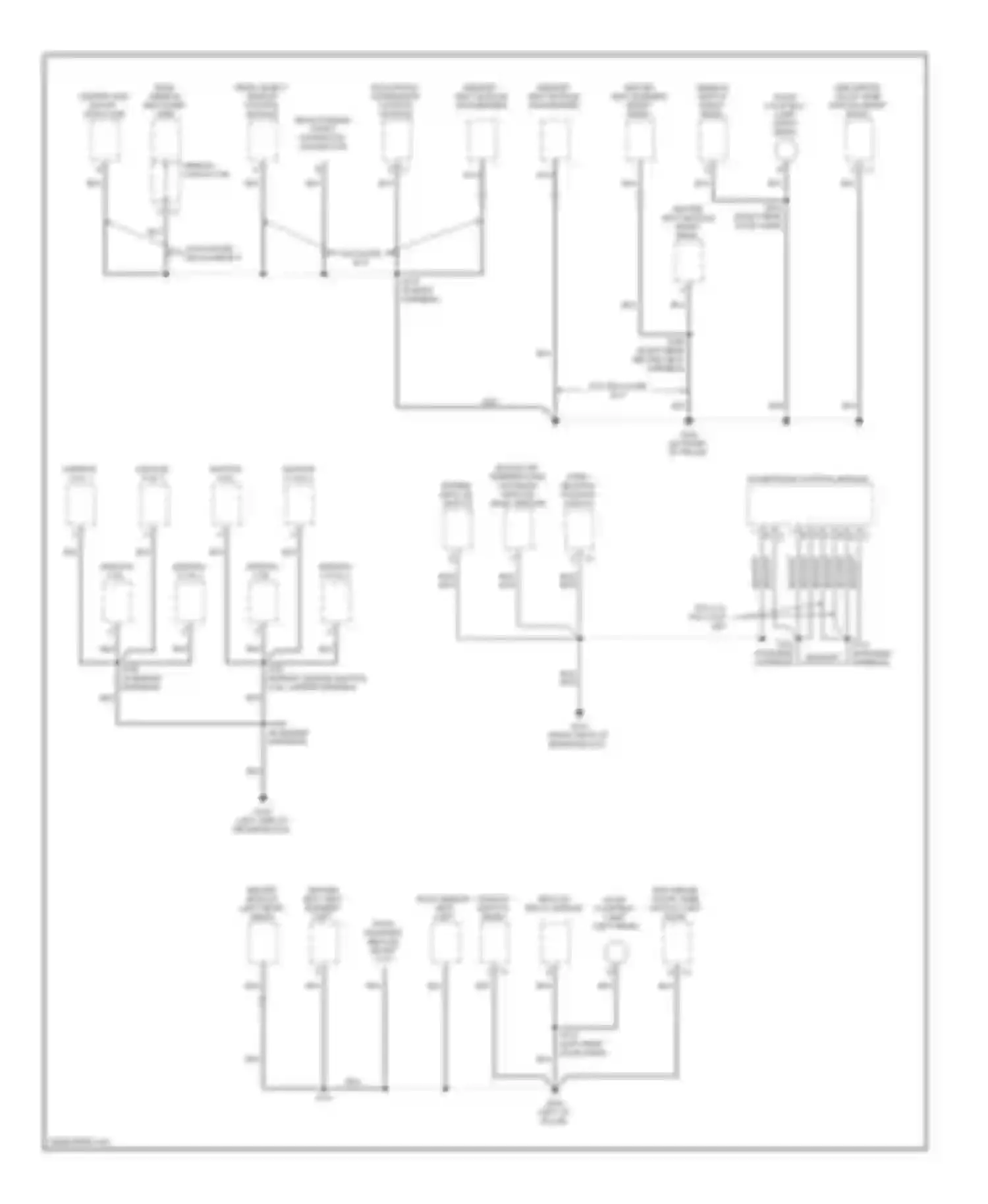 Sierra 2500 GMC  (2000-2004): Ground distribution circuit (2 of 5)