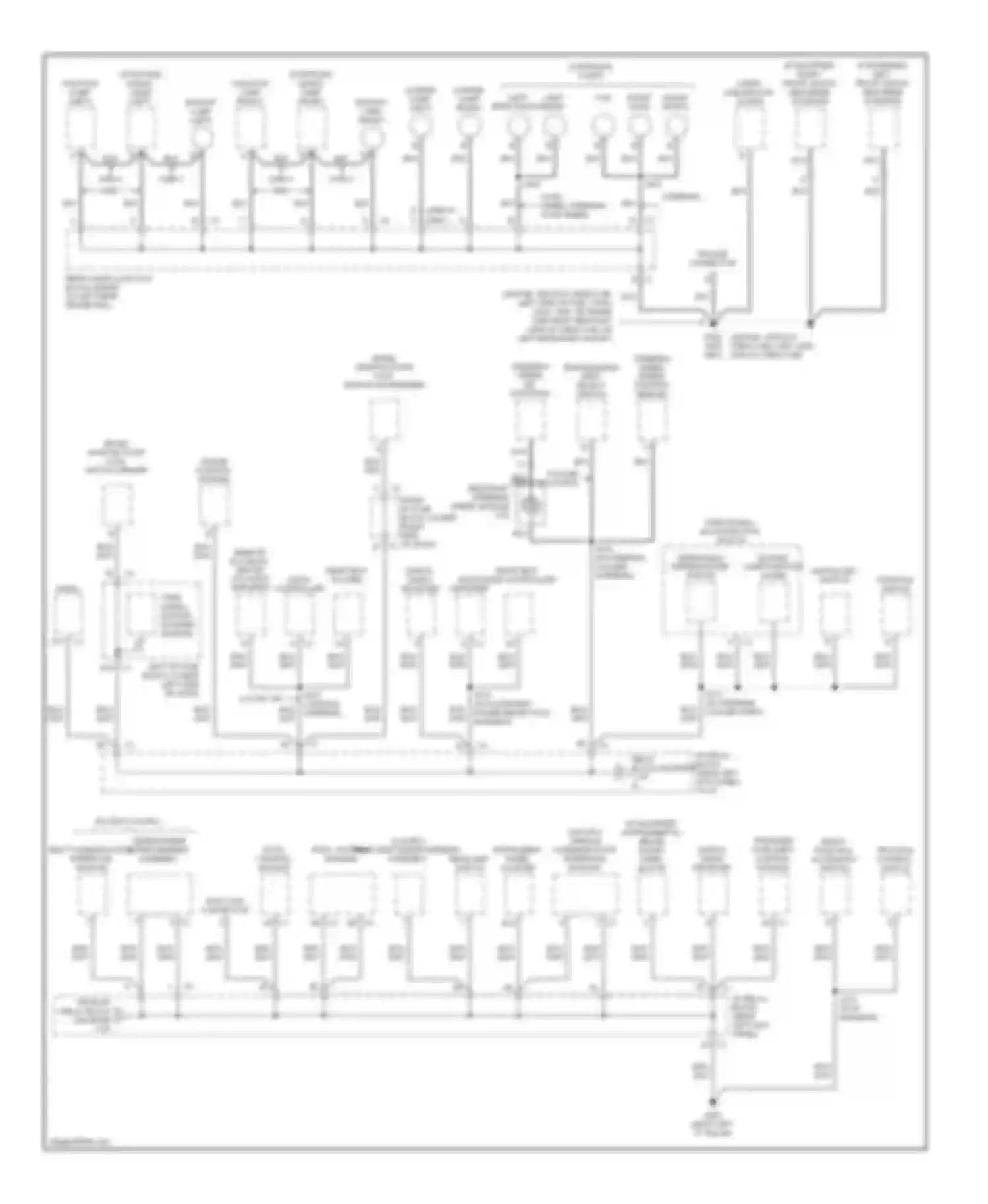 Sierra 2500 GMC  (2000-2004): Ground distribution circuit (3 of 4)