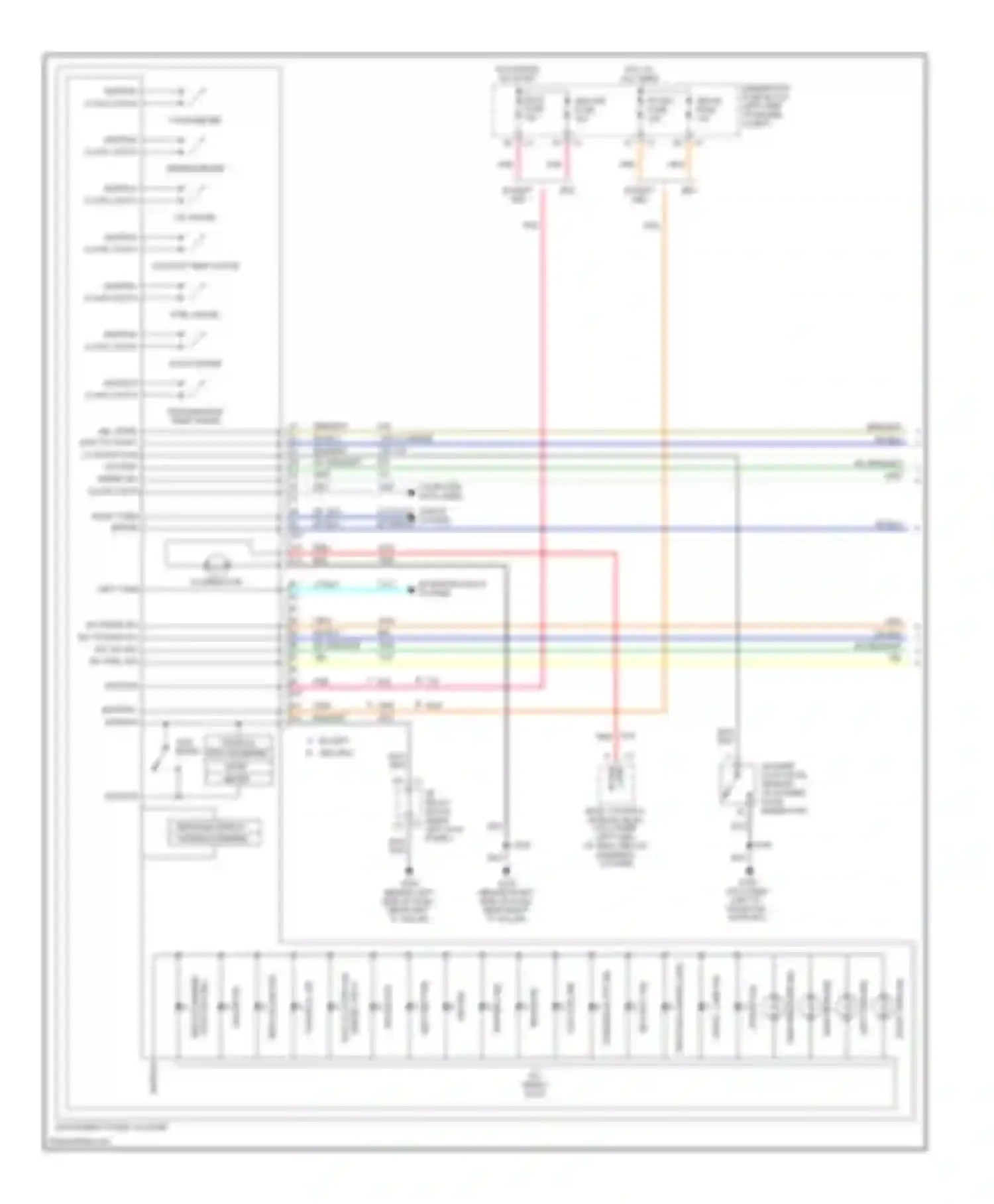 Sierra 2500 GMC  (2000-2004): Instrument cluster circuit (1 of 2)
