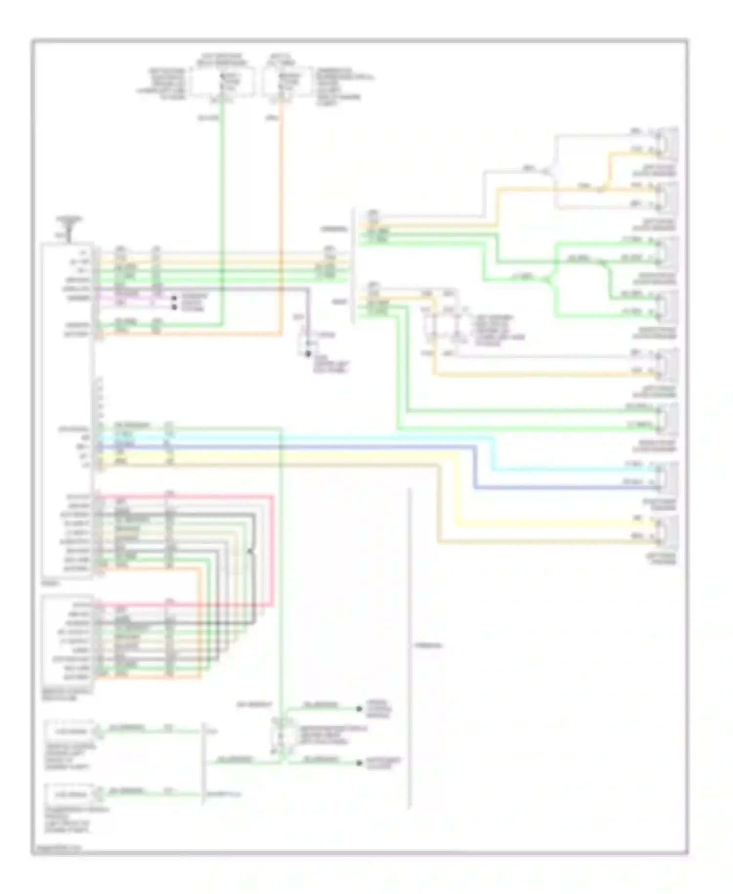 Sierra 2500 GMC  (2000-2004): Radio circuits