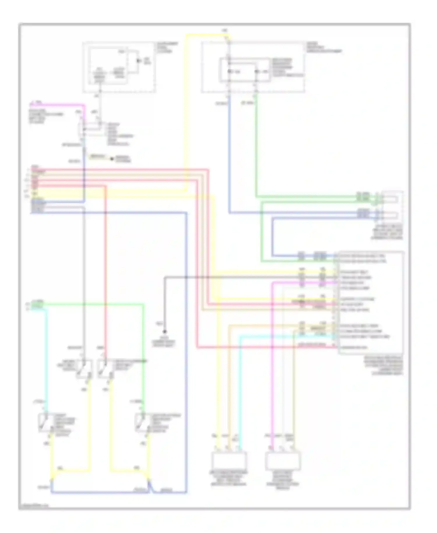 Sierra 2500 GMC  (2000-2004): Supplemental restraints circuit (2 of 2)