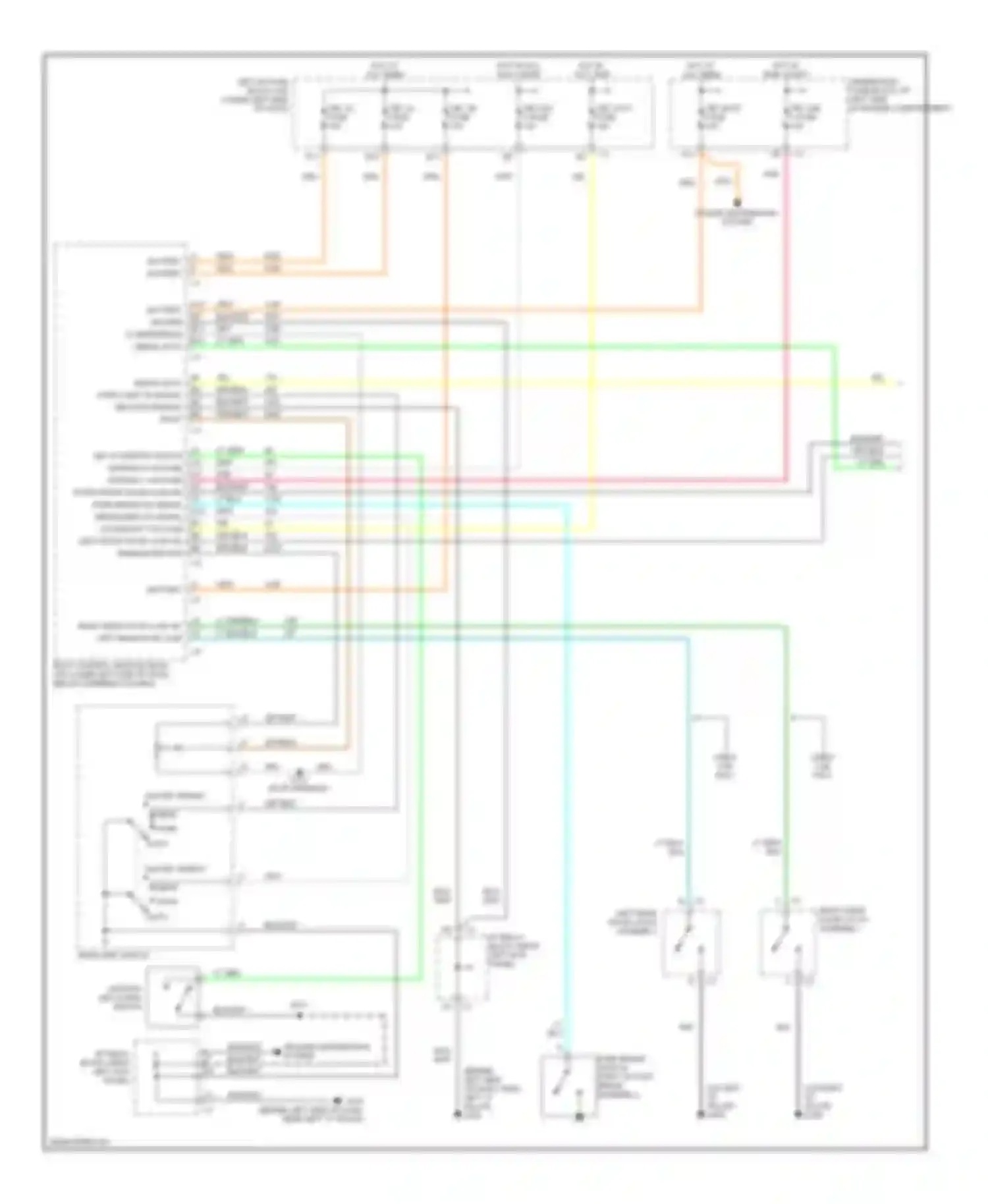 Sierra 2500 GMC  (2000-2004): Warning systems circuit (1 of 2)