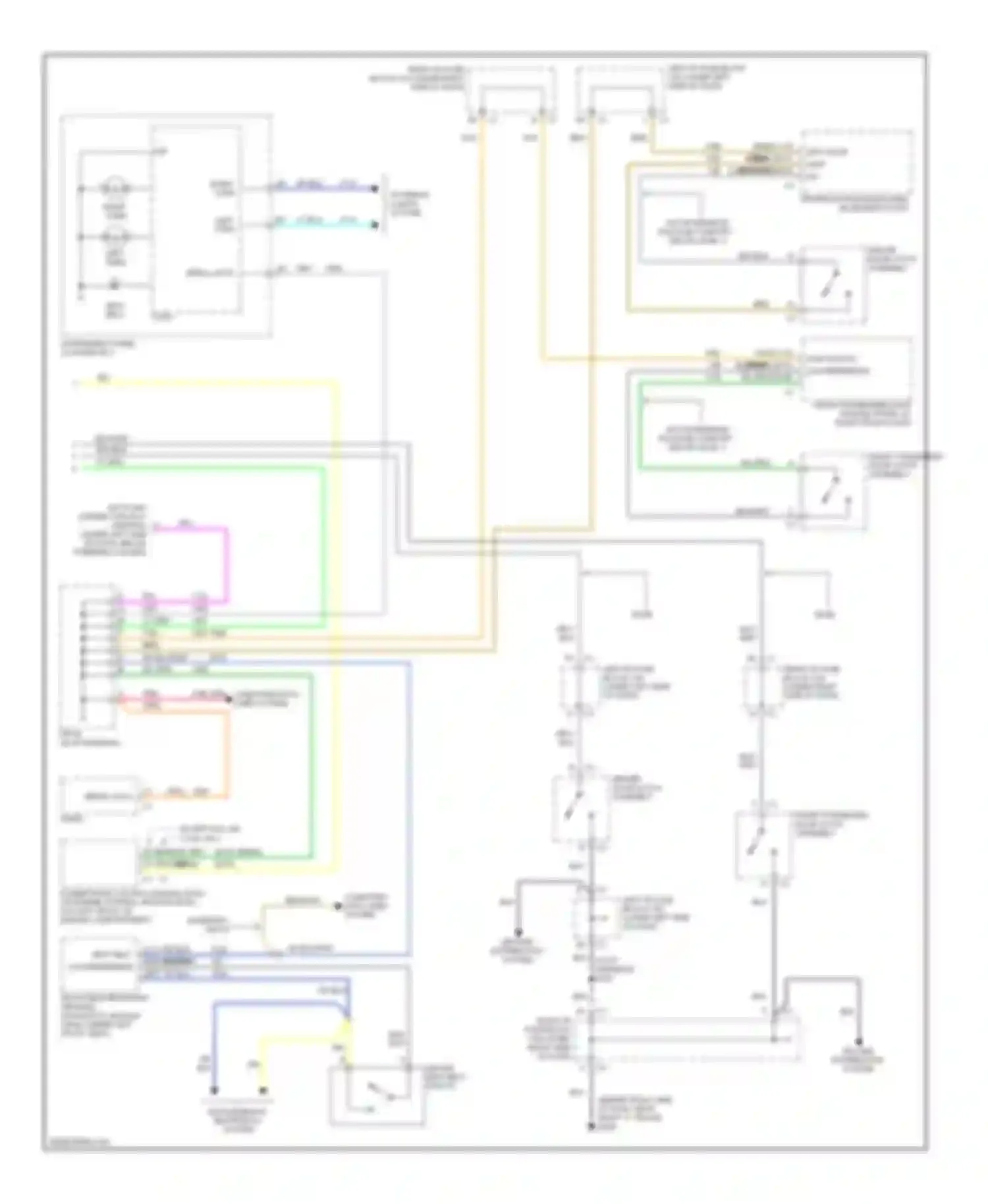 Sierra 2500 GMC  (2000-2004): Warning systems circuit (2 of 2)