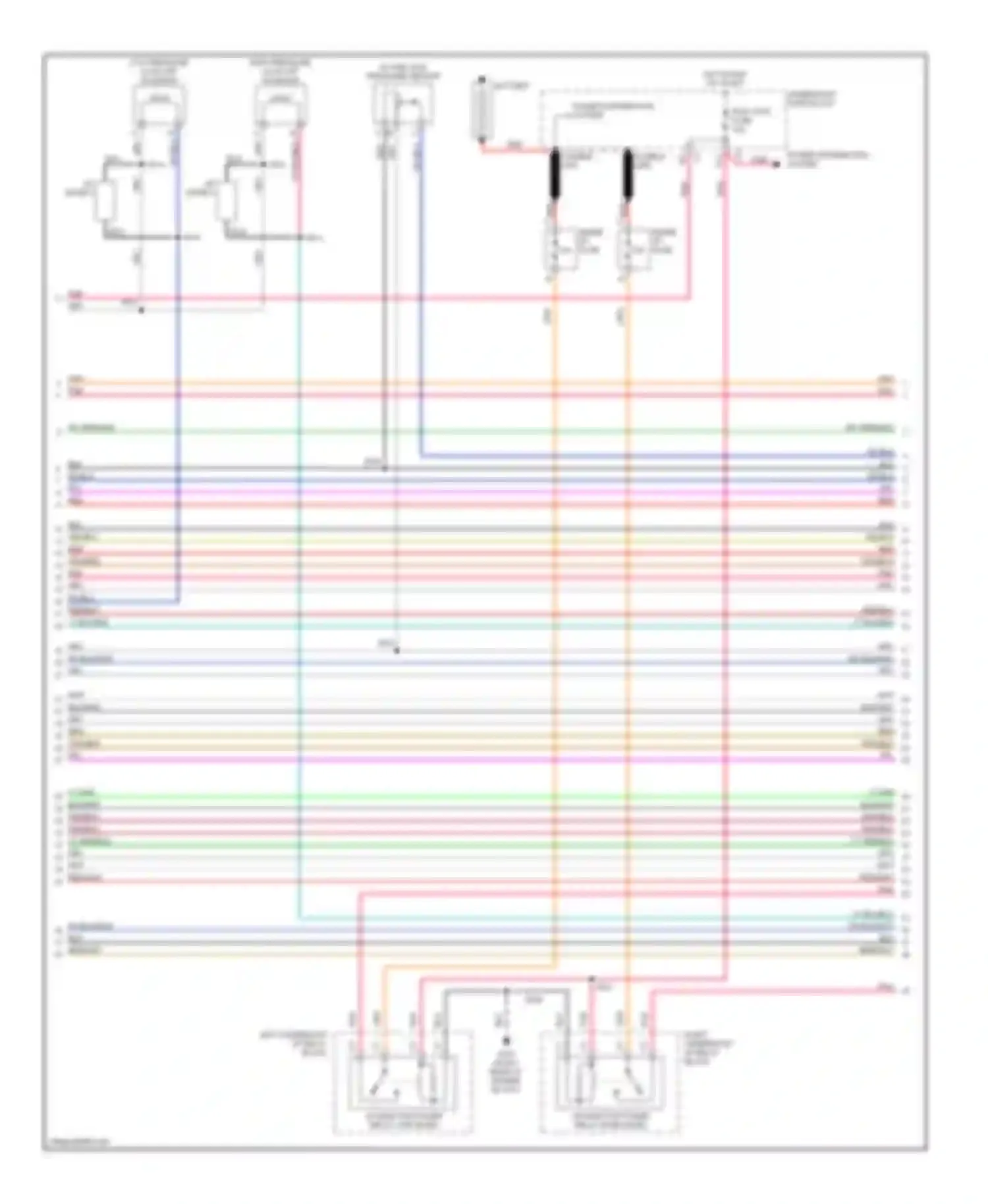 Wiring diagram left underhood af relay block for GMC Sierra 2500  (2000-2004) (2 of 3)