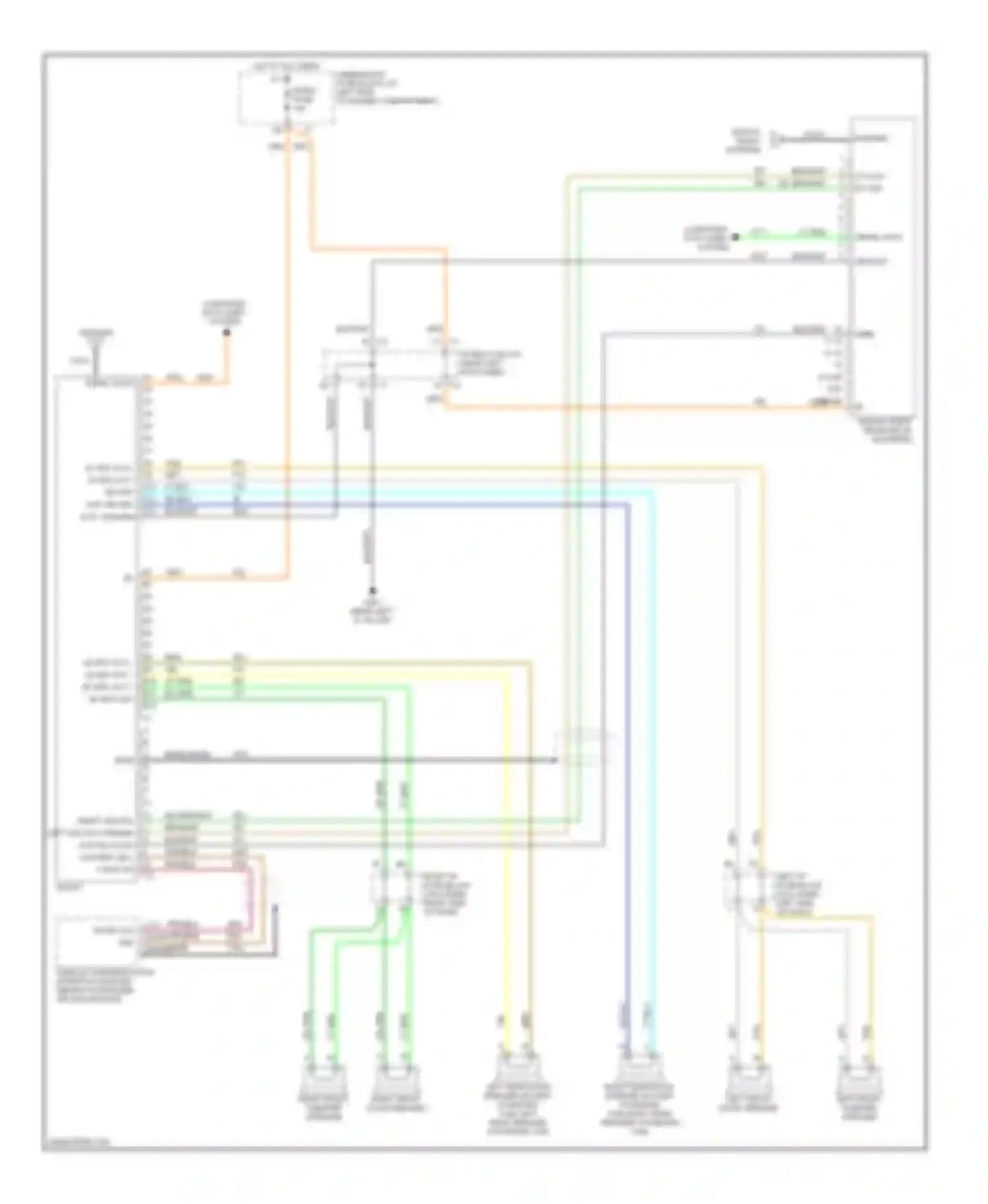 Wiring diagram lr spk out + lr spk out - rf spk out + rf spk out - for GMC Sierra 2500  (2000-2004) (1 of 1)